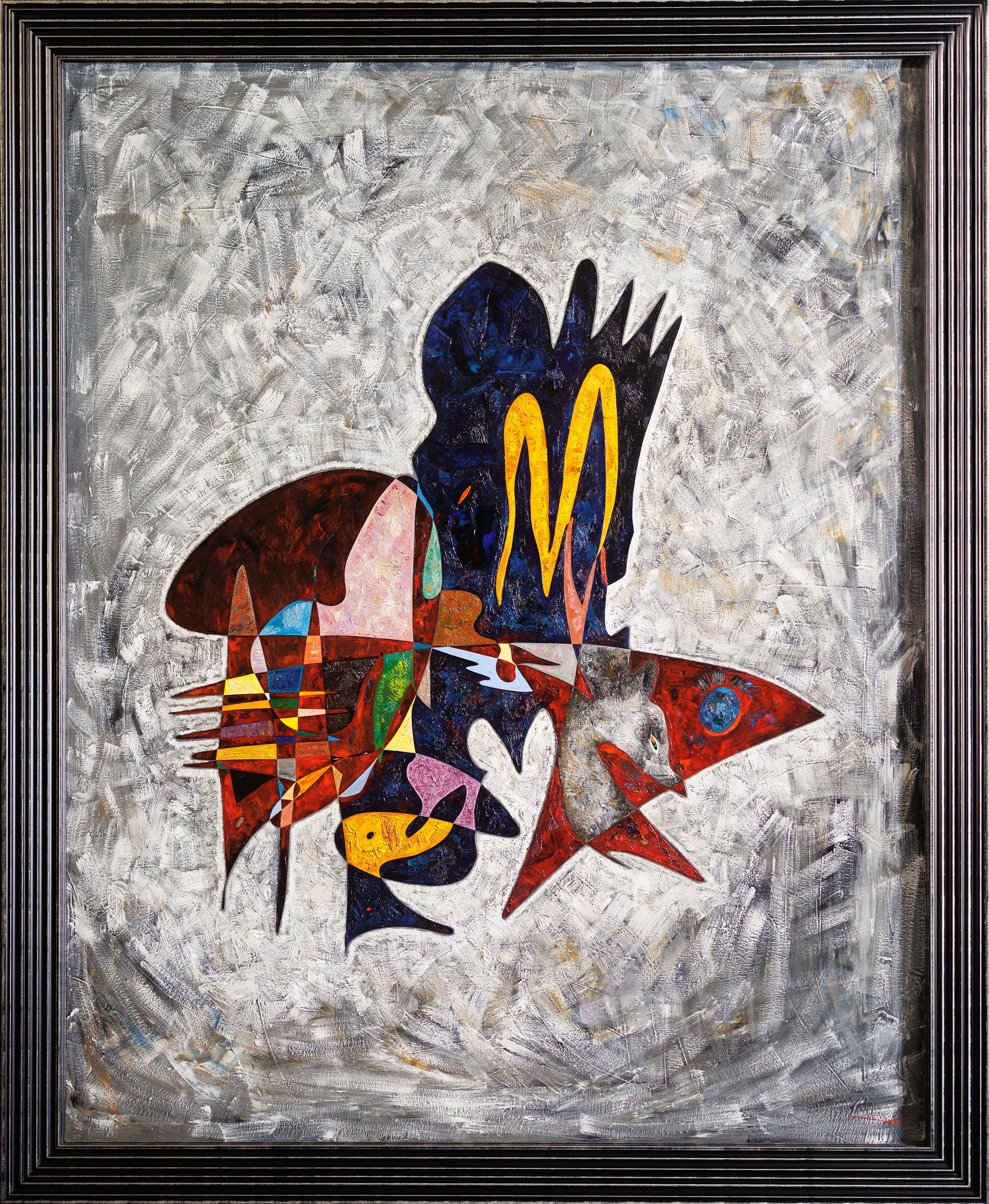 Cazador – monumental oil painting by Gheorghe Virtosu