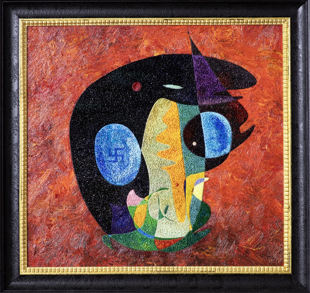 El Rey de la Democracia – monumental oil painting by Gheorghe Virtosu