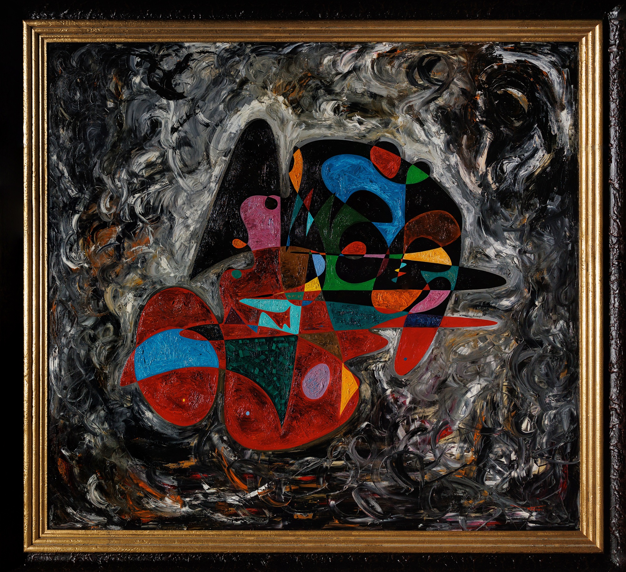 El Nuevo y el Viejo Orden Mundial – monumental oil painting by Gheorghe Virtosu