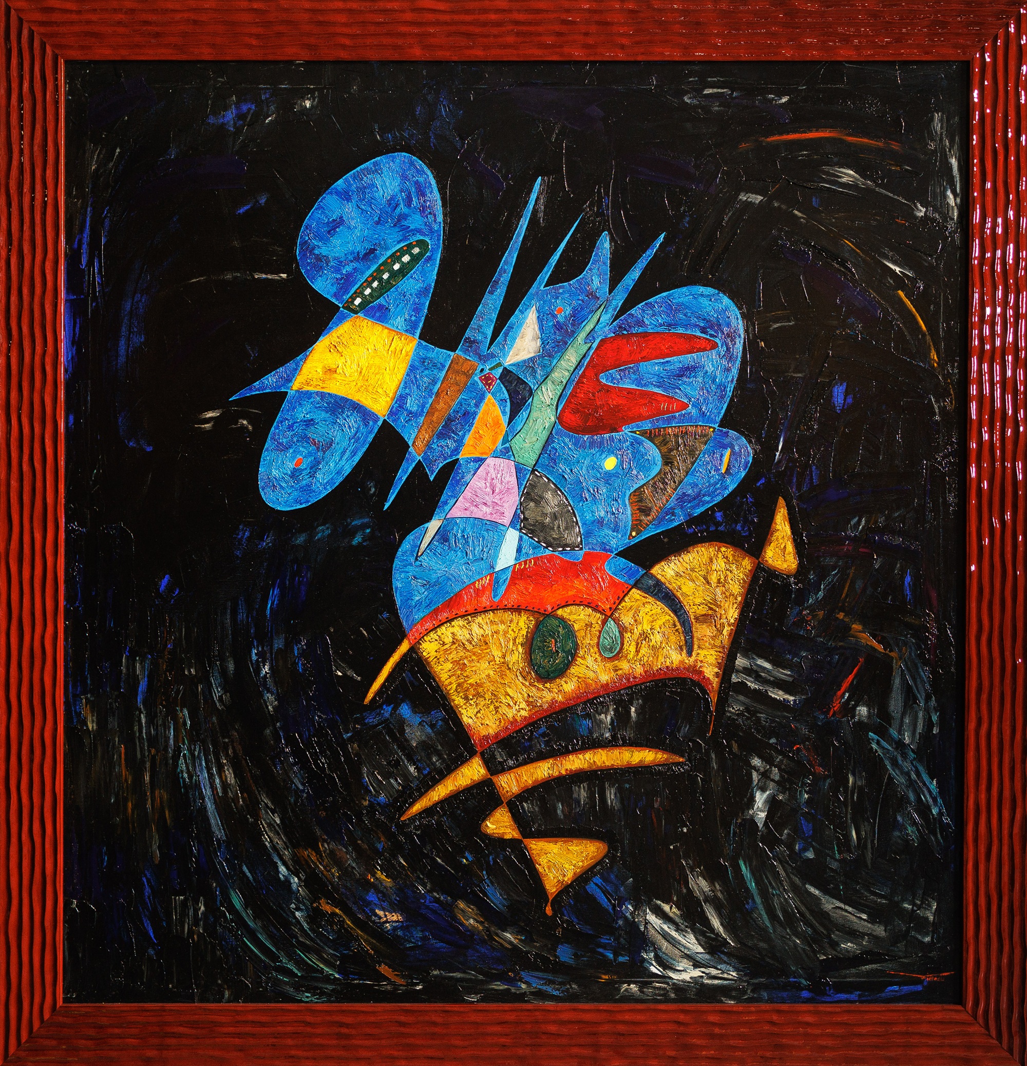El Portador de la Corona – monumental oil painting by Gheorghe Virtosu