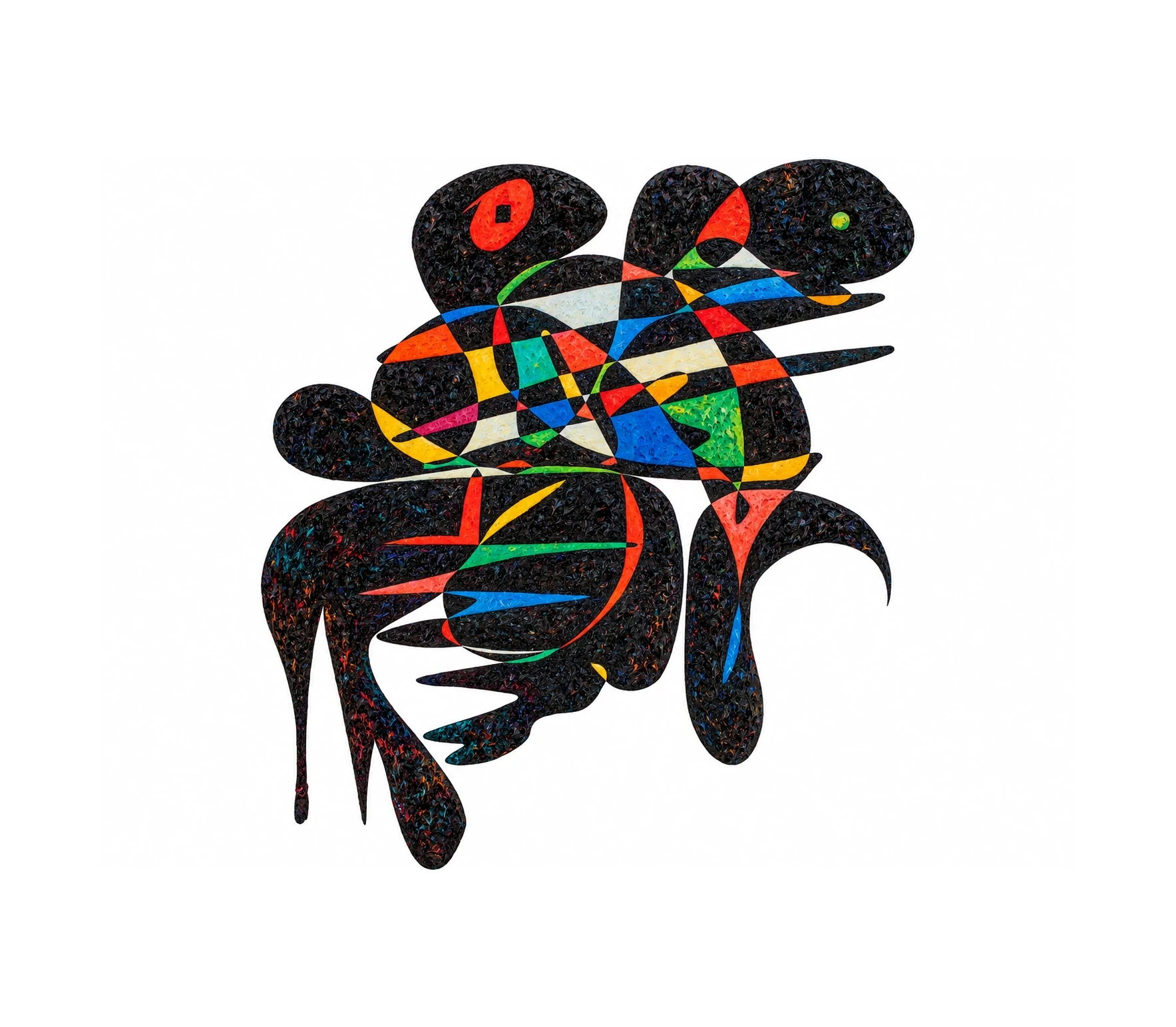 Obra sobre Sudán del Sur de Gheorghe Virtosu, de la serie Art of the World