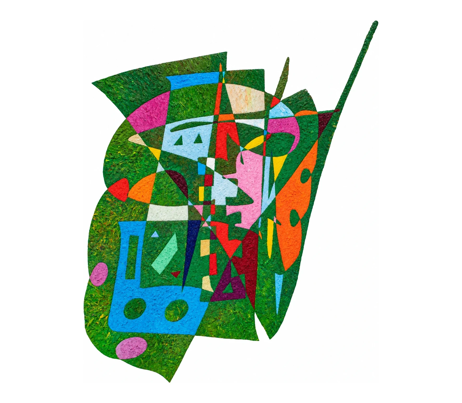 Obra sobre República Centroafricana de Gheorghe Virtosu, de la serie Art of the World