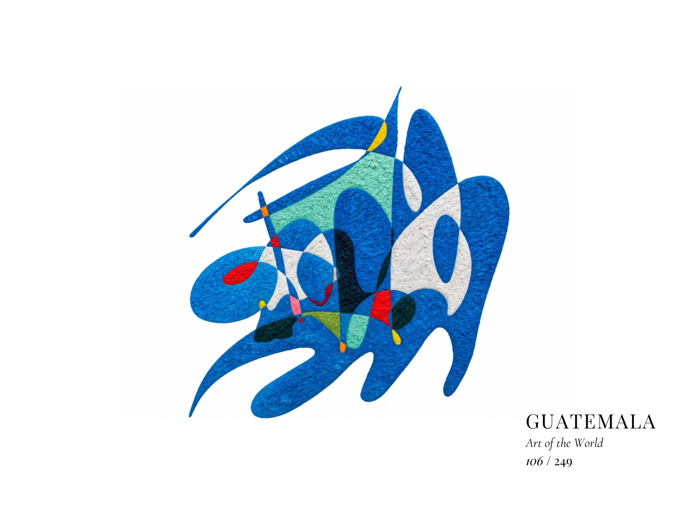 Obra sobre Guatemala de Gheorghe Virtosu, de la serie Art of the World