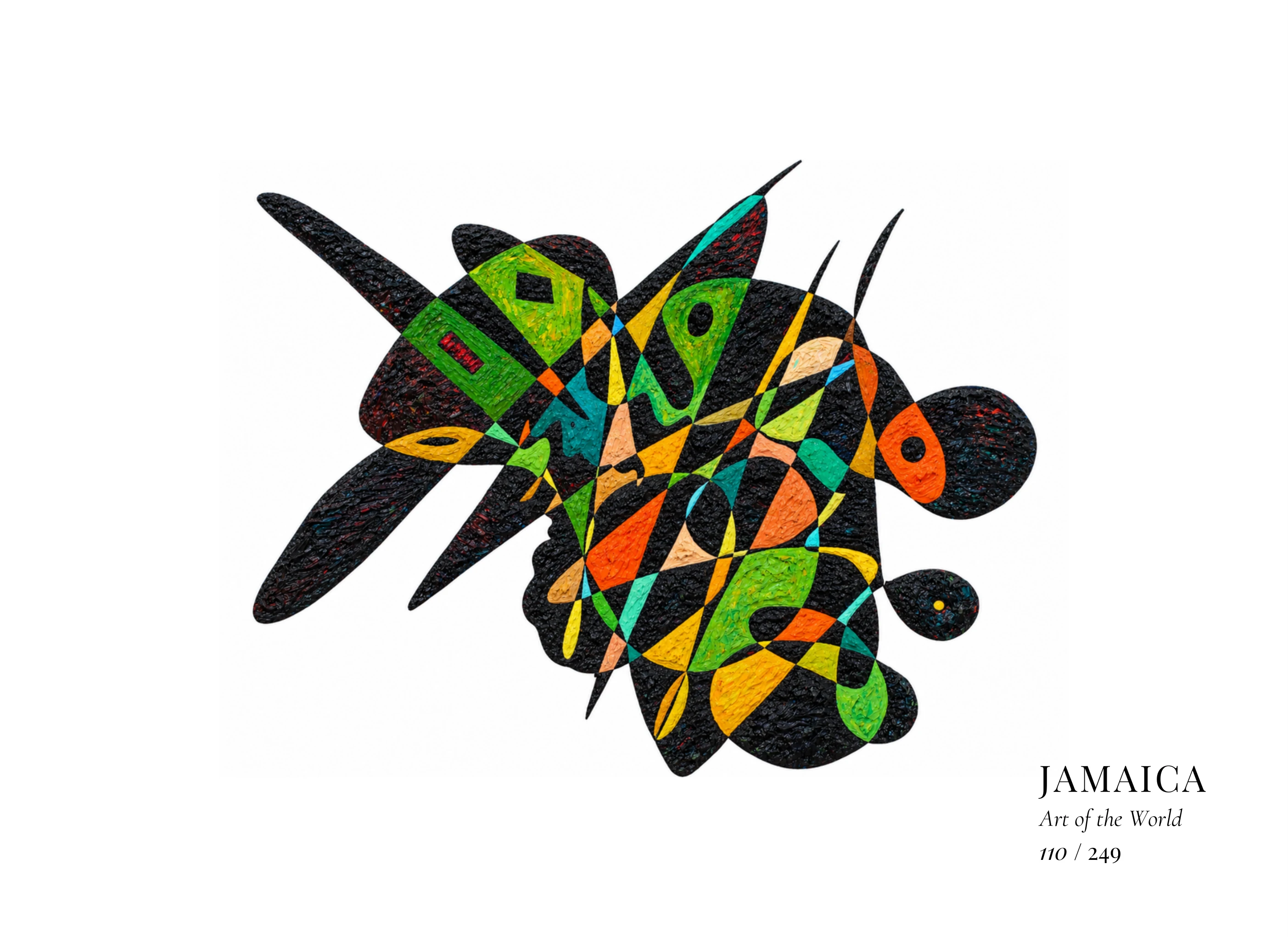 Obra sobre Jamaica de Gheorghe Virtosu, de la serie Art of the World