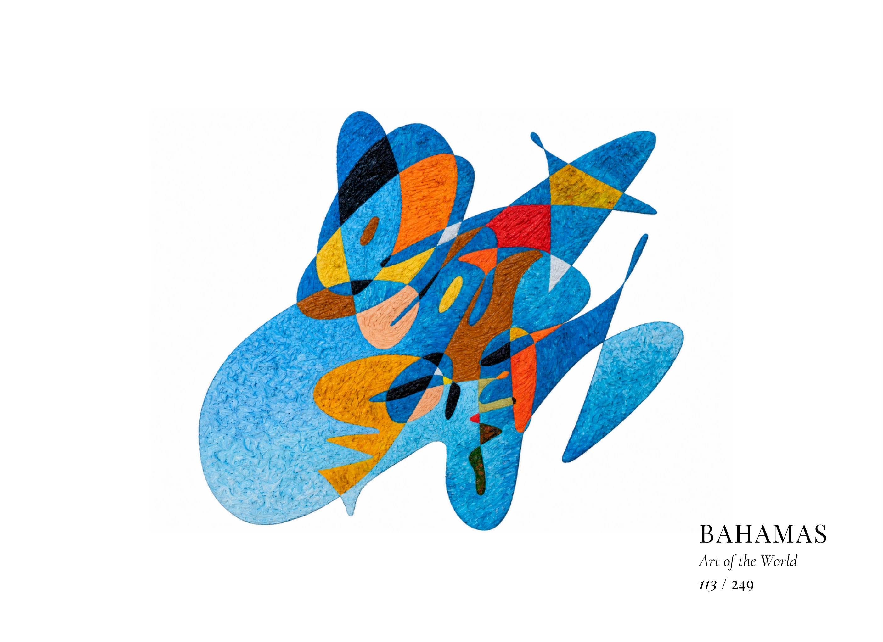 Obra sobre Bahamas de Gheorghe Virtosu, de la serie Art of the World