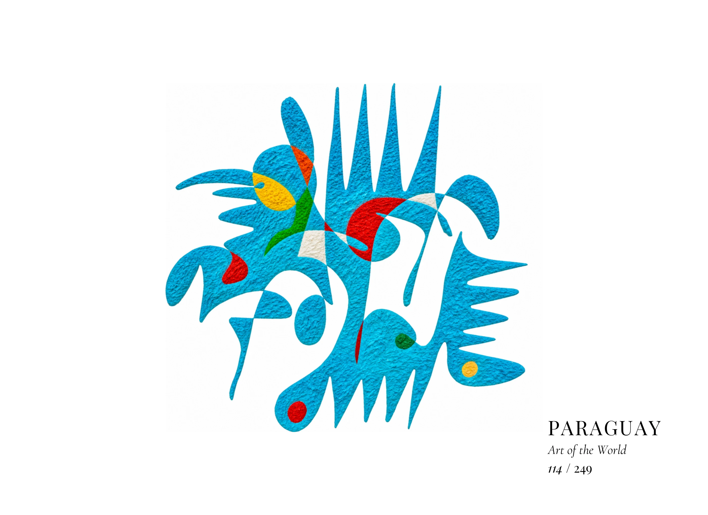 Obra sobre Paraguay de Gheorghe Virtosu, de la serie Art of the World