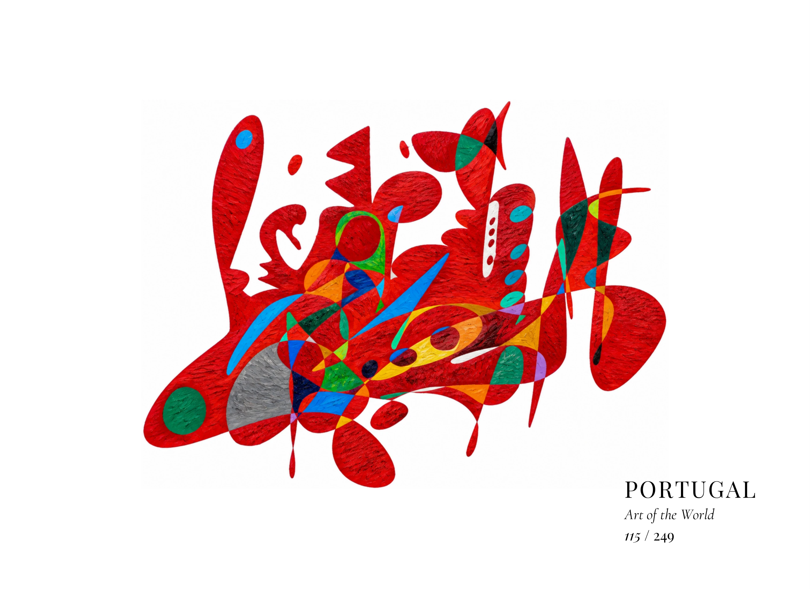 Obra sobre Portugal de Gheorghe Virtosu, de la serie Art of the World