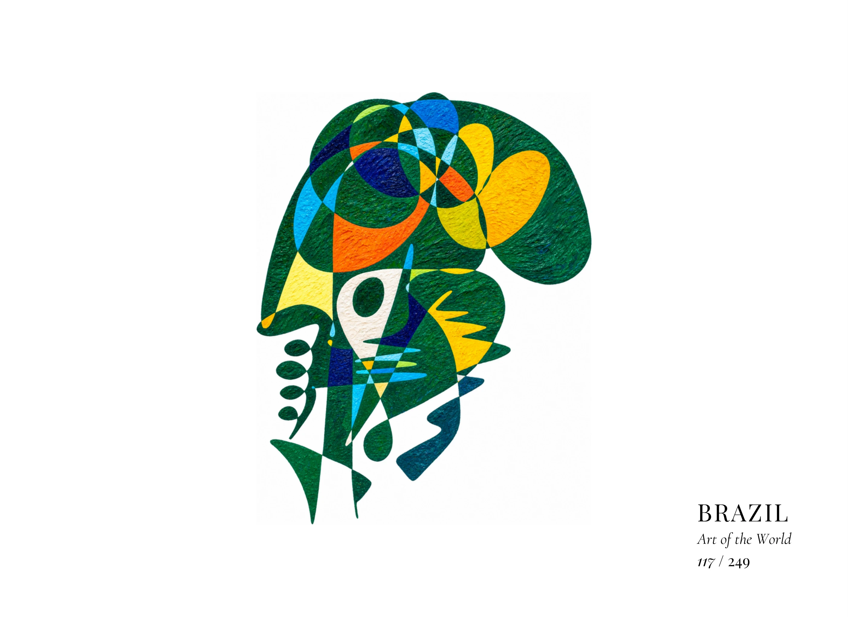 Obra sobre Brasil de Gheorghe Virtosu, de la serie Art of the World