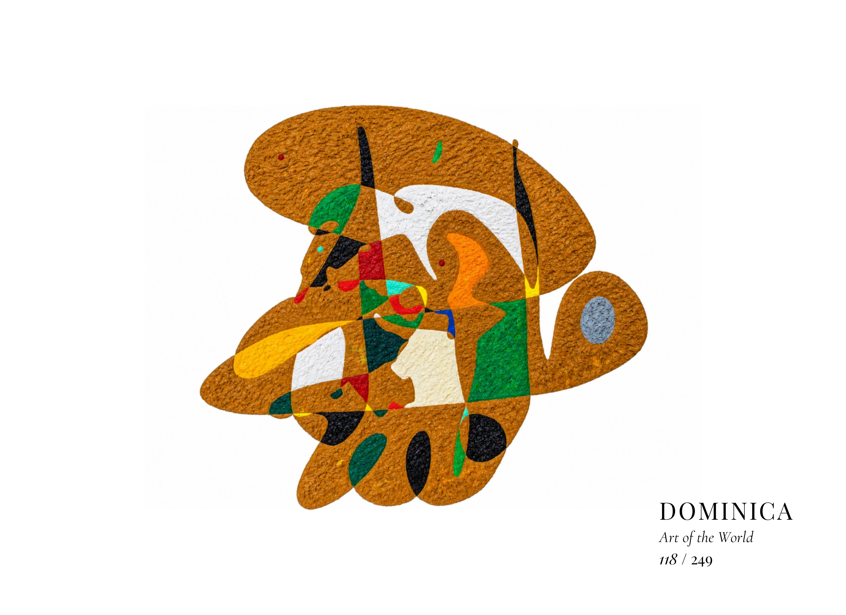 Obra sobre Dominica de Gheorghe Virtosu, de la serie Art of the World