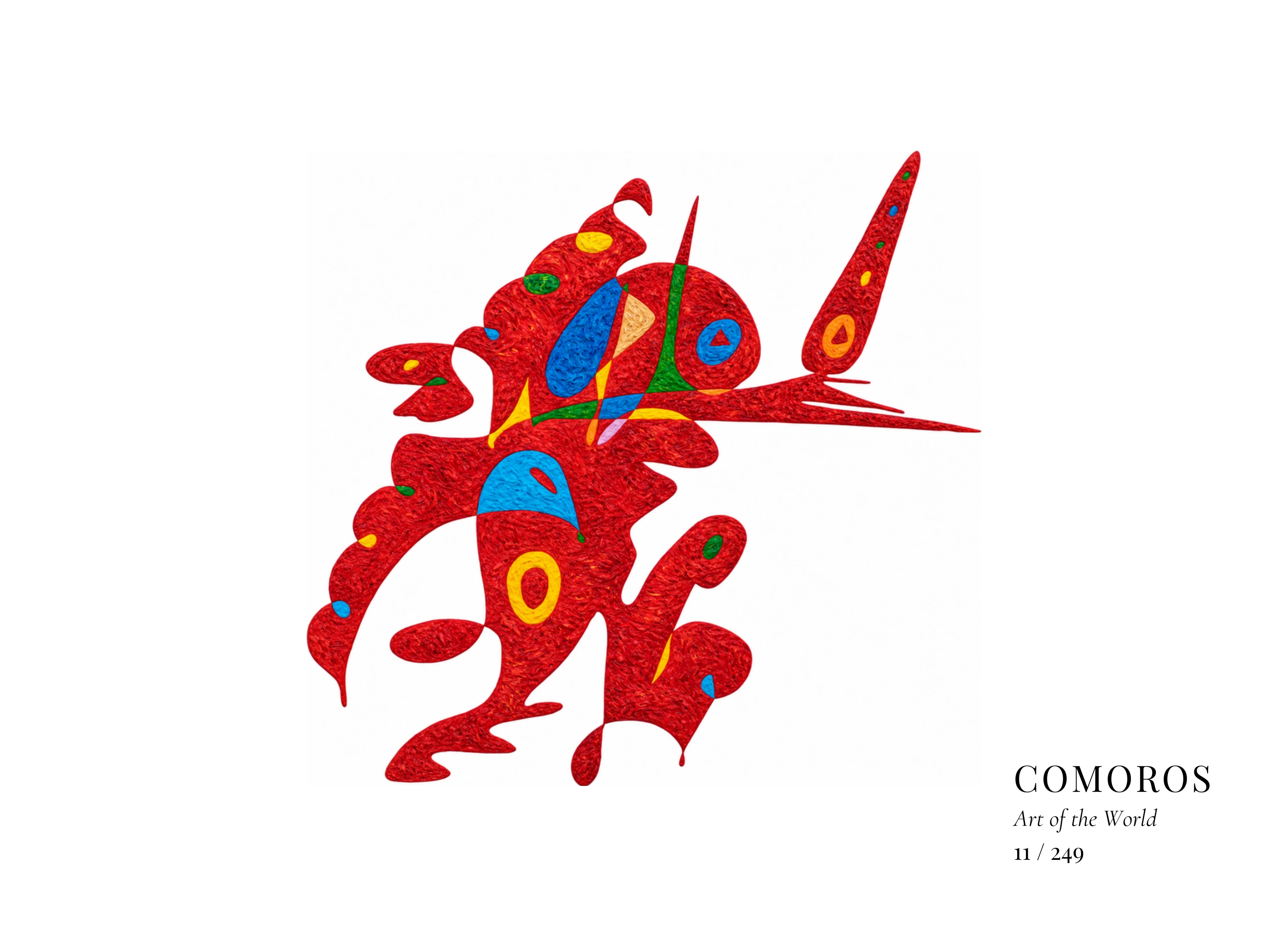 Obra sobre Comoras de Gheorghe Virtosu, de la serie Art of the World