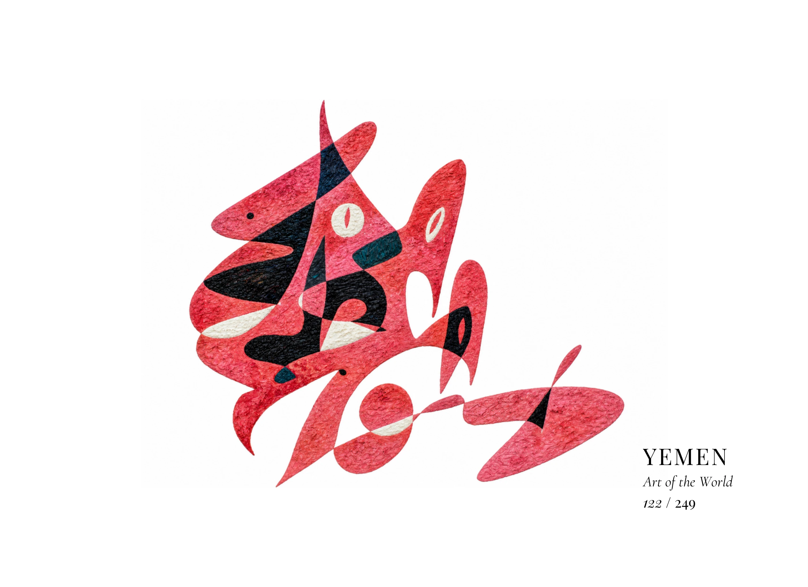 Obra sobre Yemen de Gheorghe Virtosu, de la serie Art of the World