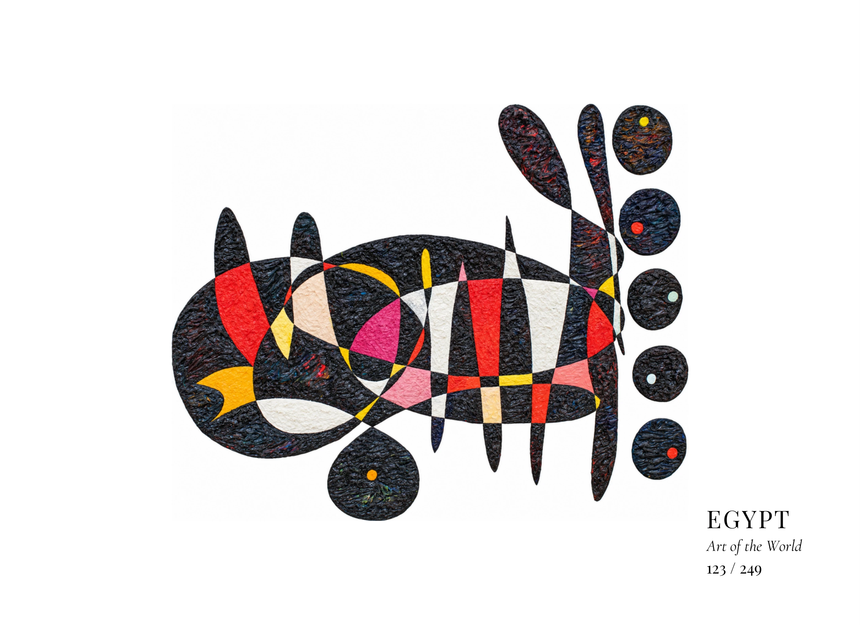 Obra sobre Egipto de Gheorghe Virtosu, de la serie Art of the World