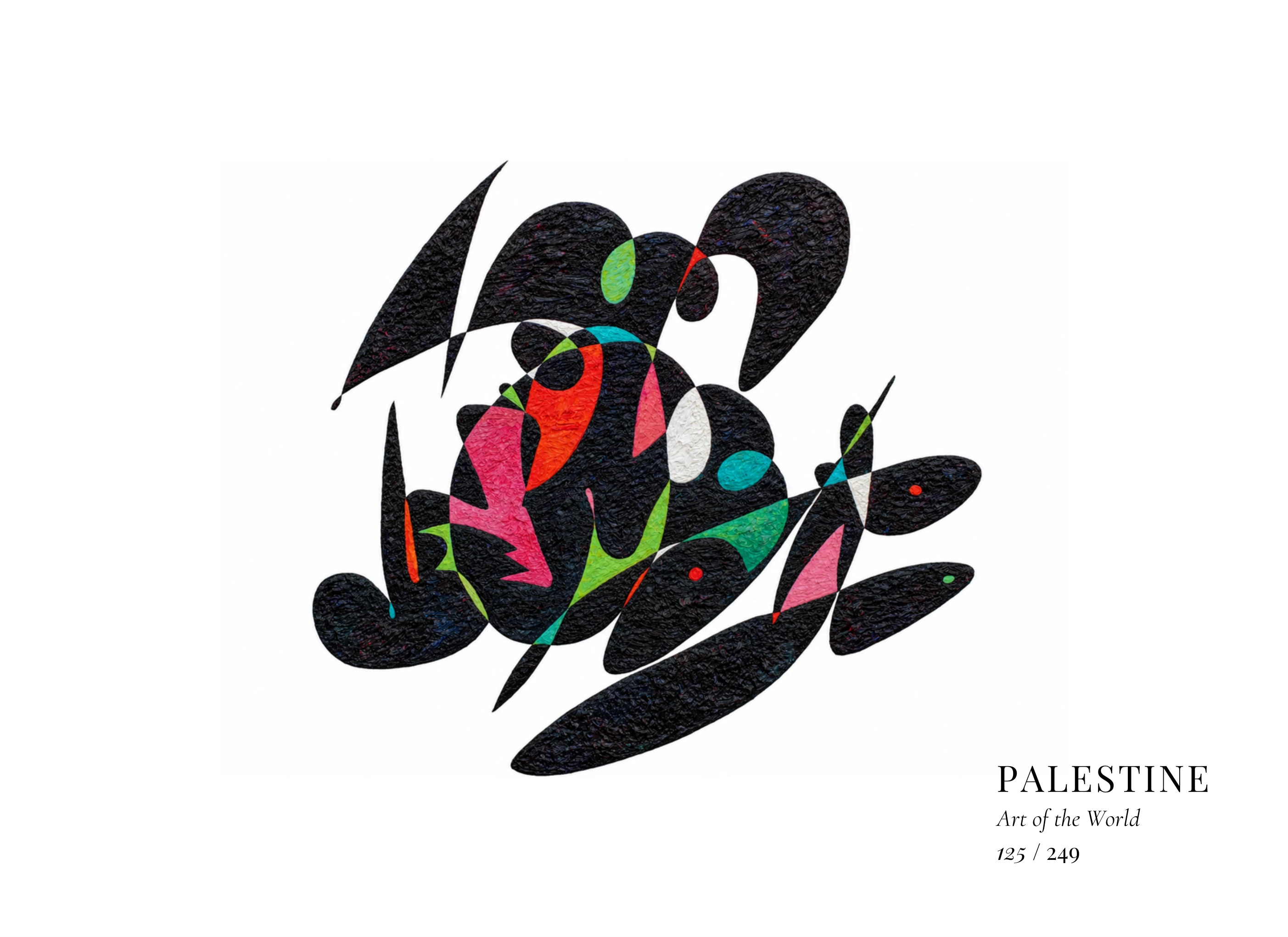 Obra sobre Palestina de Gheorghe Virtosu, de la serie Art of the World