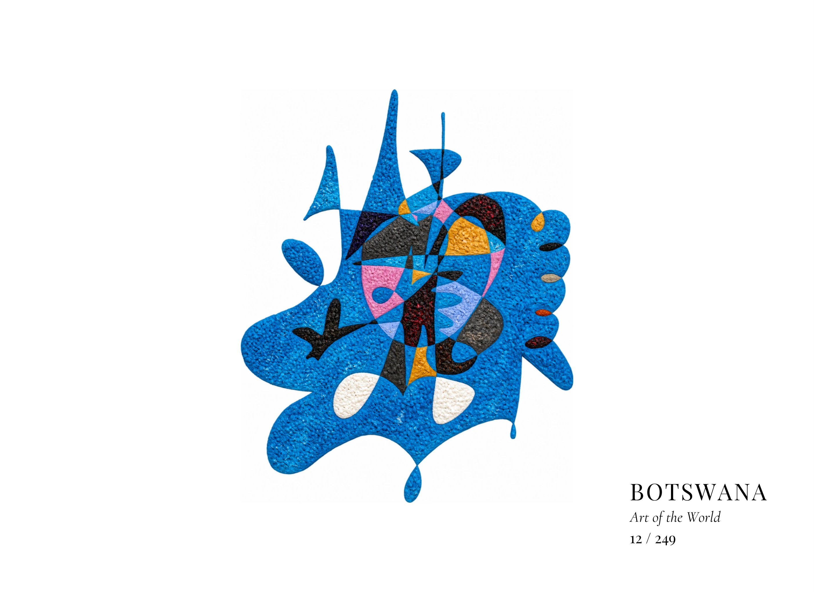 Obra sobre Botsuana de Gheorghe Virtosu, de la serie Art of the World