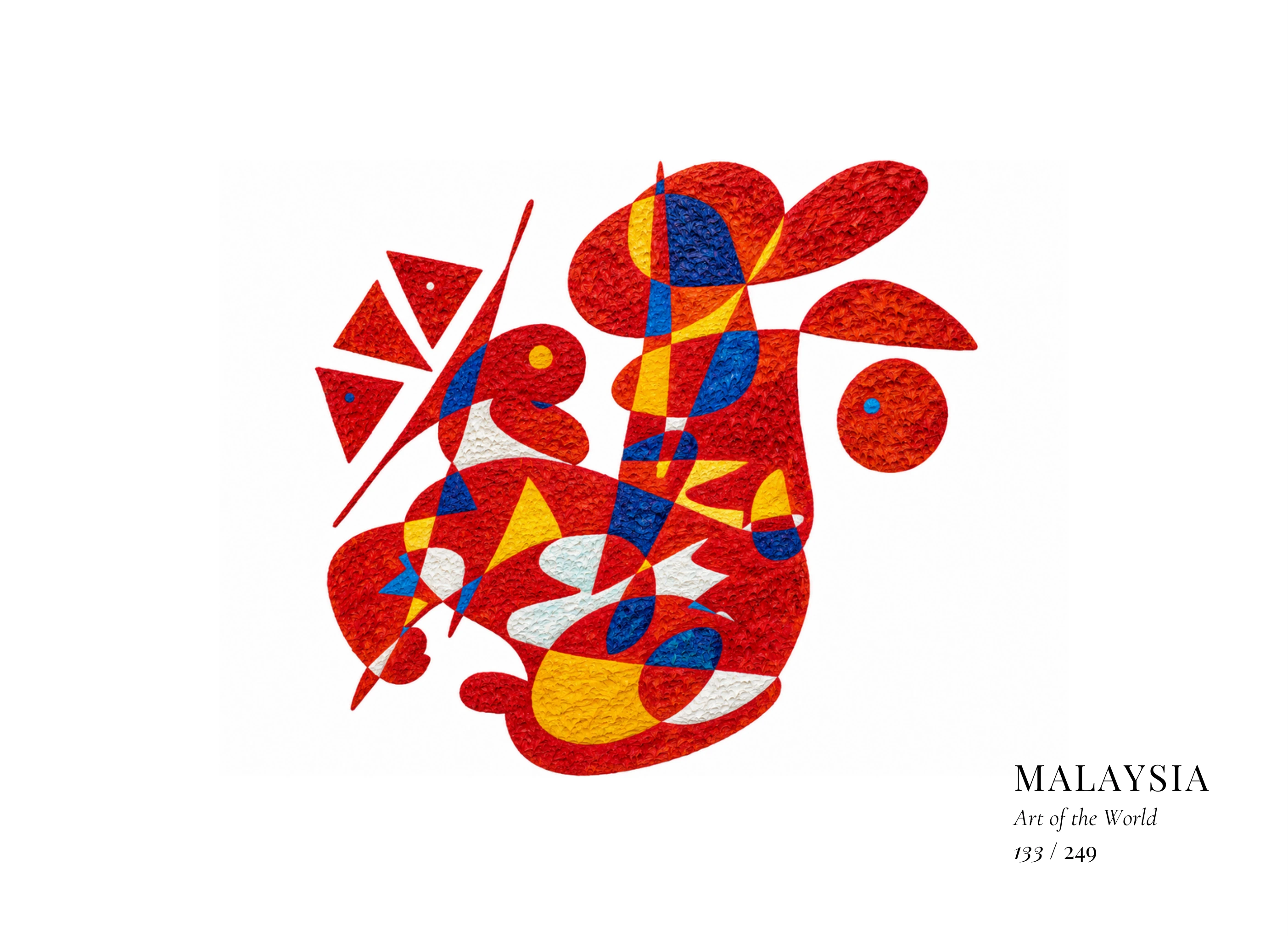 Obra sobre Malasia de Gheorghe Virtosu, de la serie Art of the World