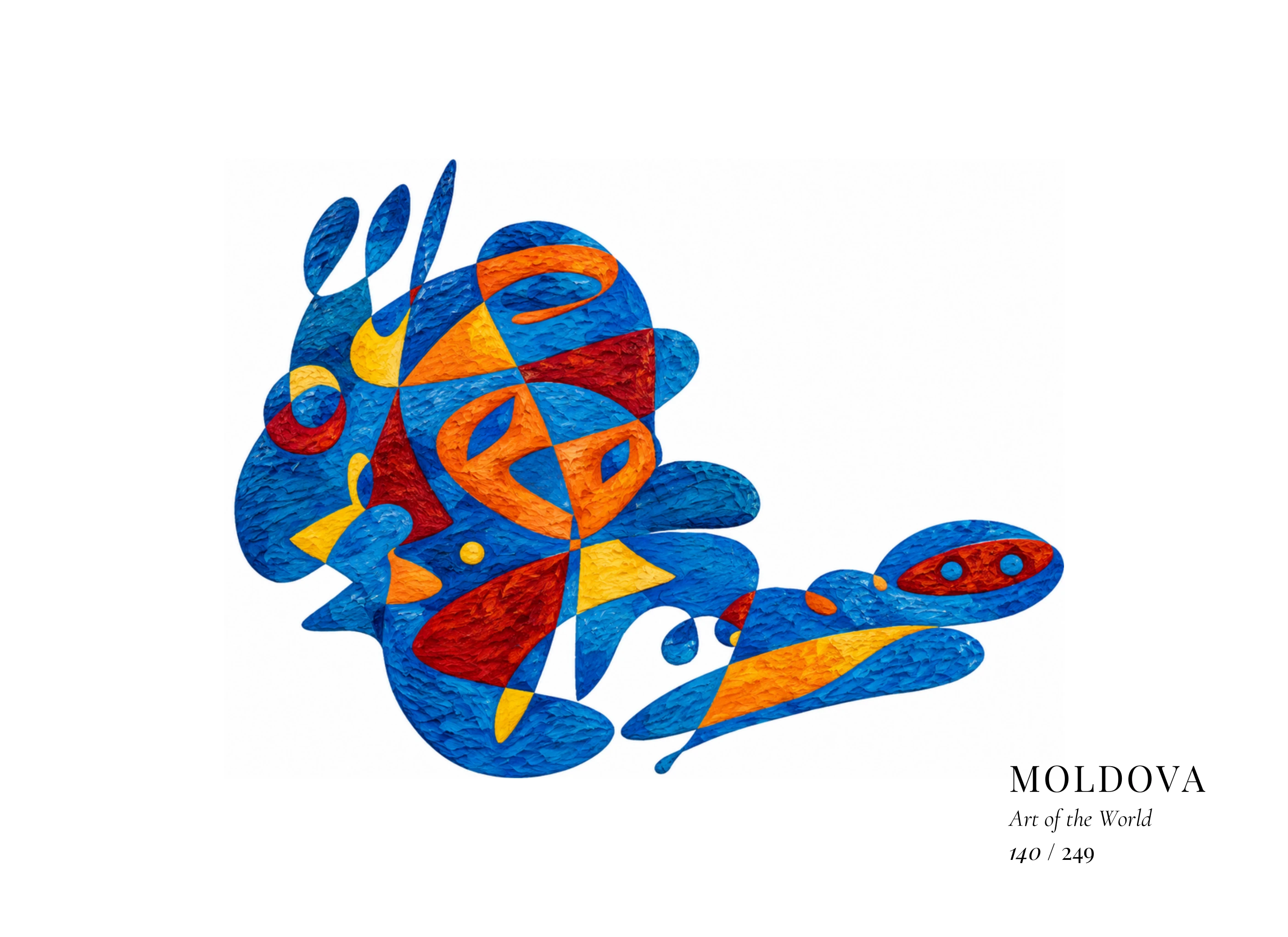 Obra sobre Moldavia de Gheorghe Virtosu, de la serie Art of the World