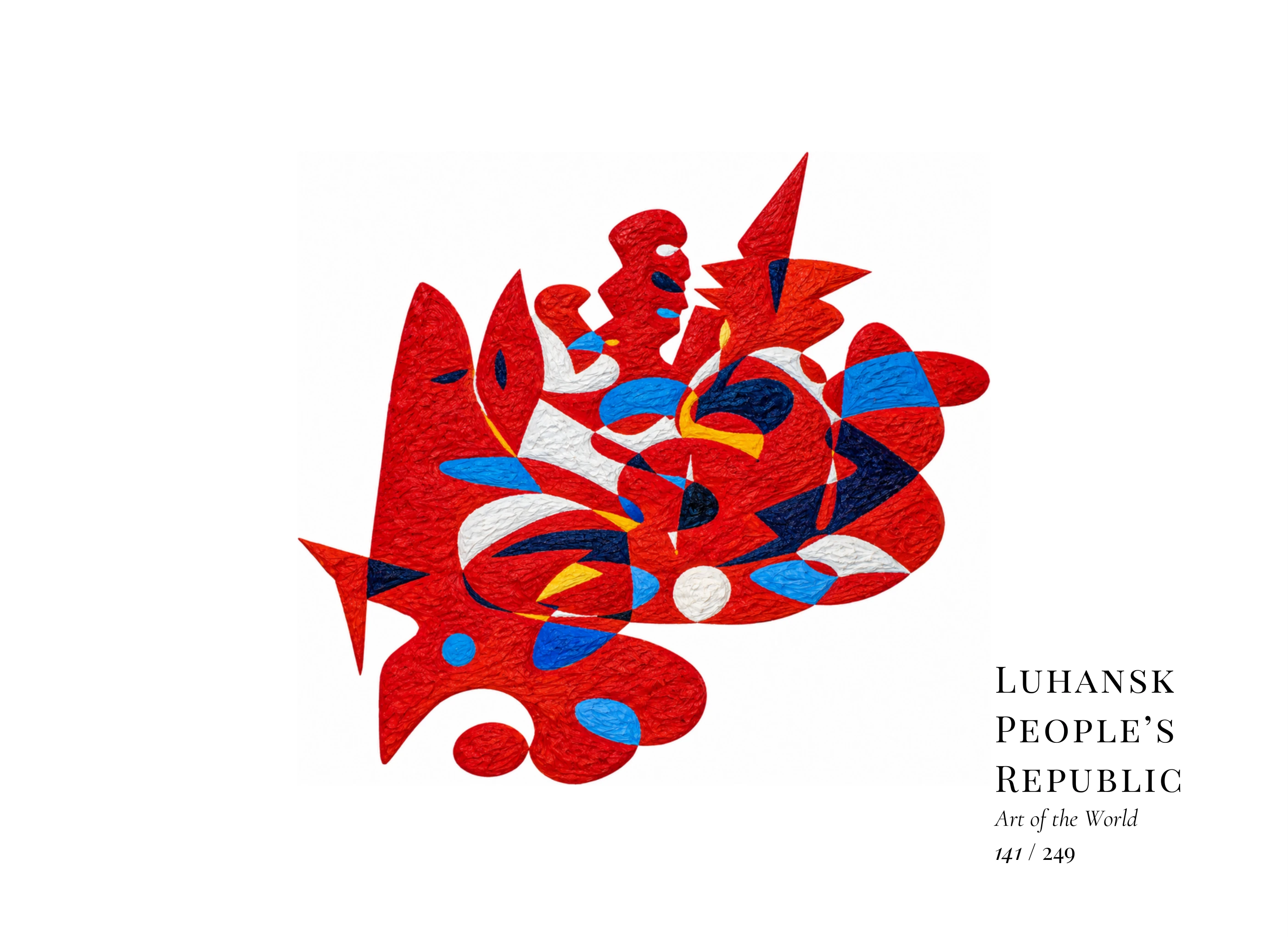 Obra sobre República Popular de Lugansk de Gheorghe Virtosu, de la serie Art of the World