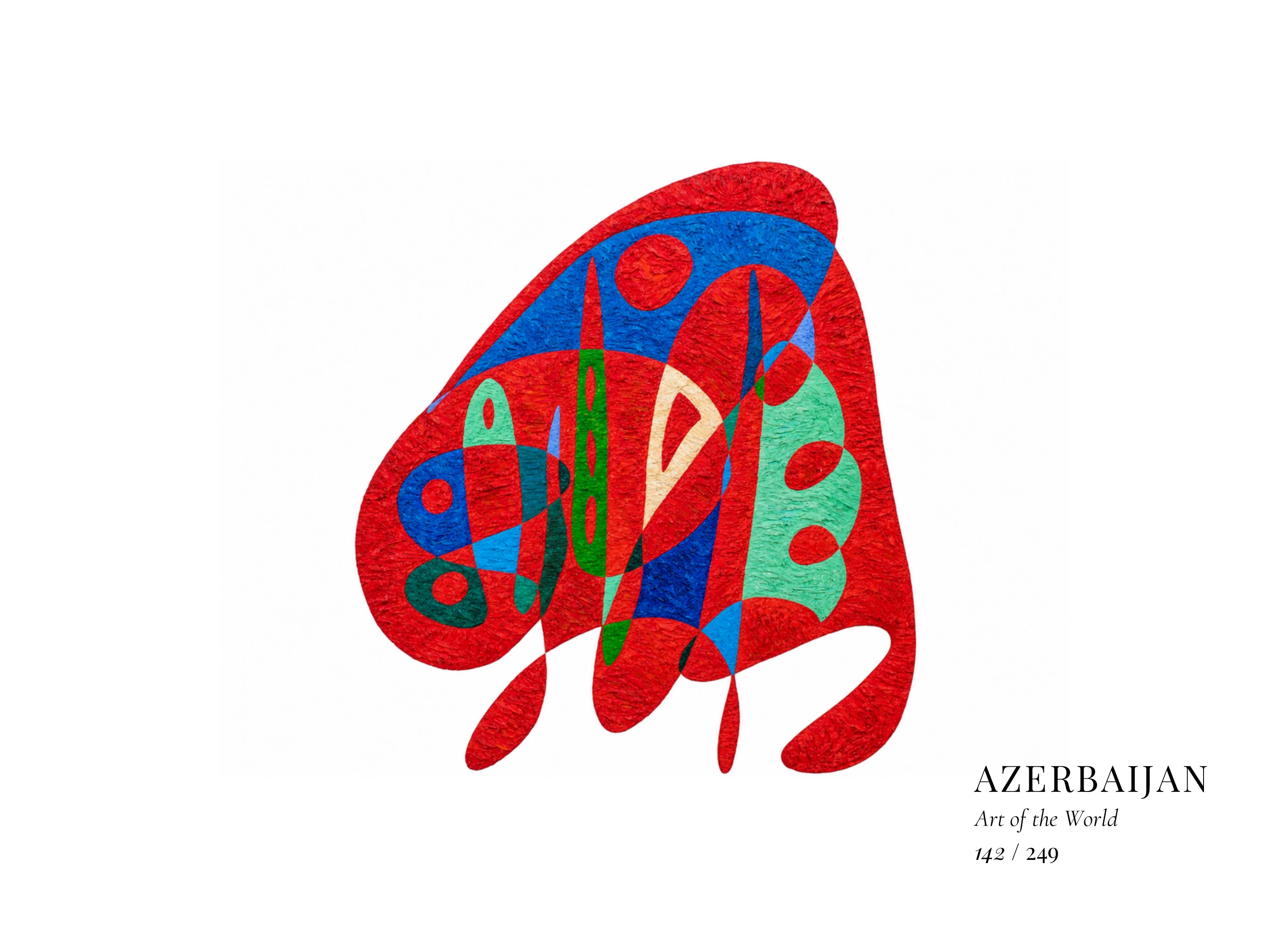 Obra sobre Azerbaiyán de Gheorghe Virtosu, de la serie Art of the World