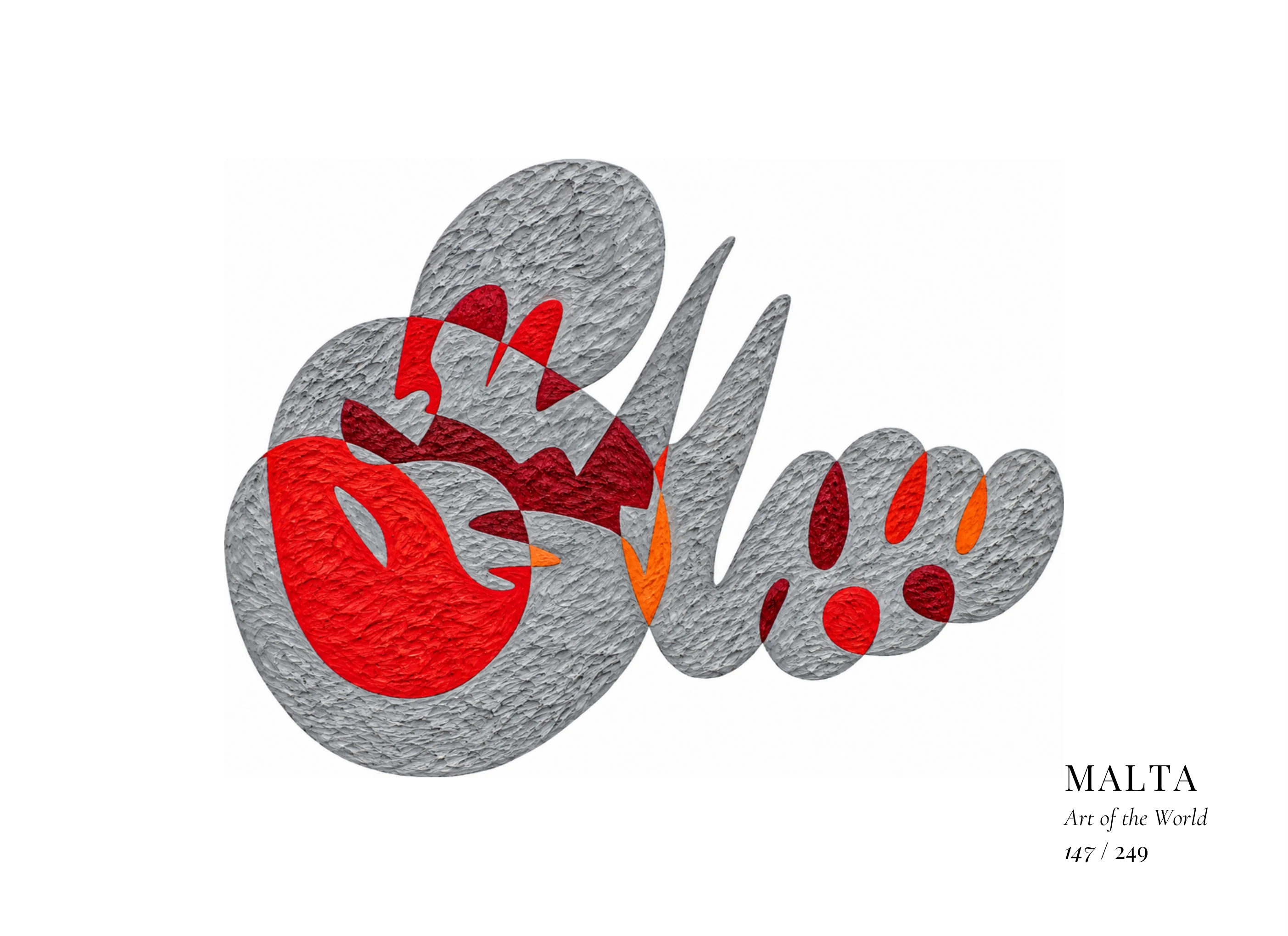 Obra sobre Malta de Gheorghe Virtosu, de la serie Art of the World
