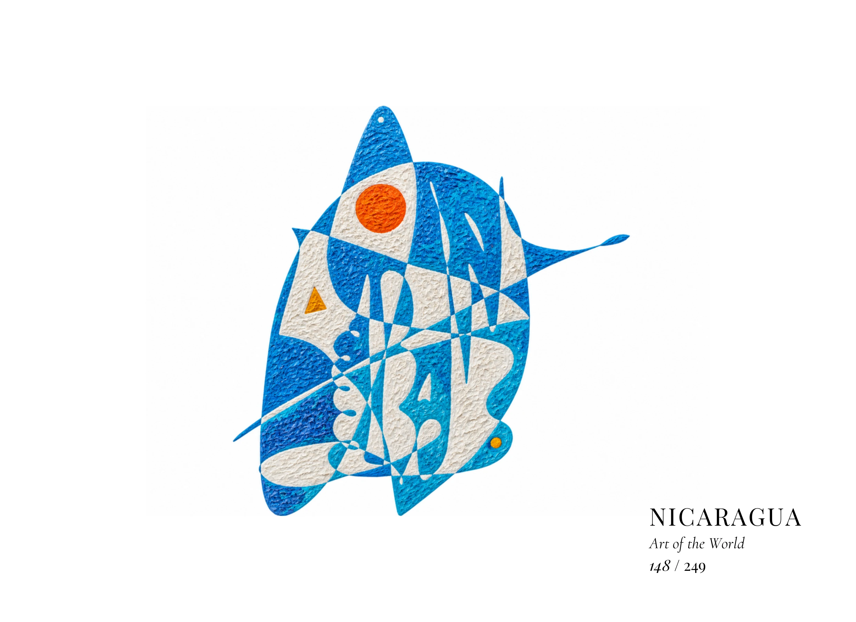 Obra sobre Nicaragua de Gheorghe Virtosu, de la serie Art of the World