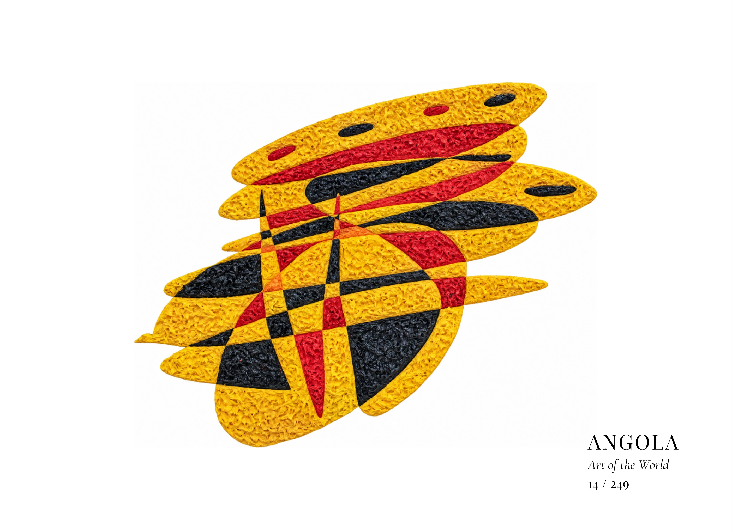 Obra sobre Angola de Gheorghe Virtosu, de la serie Art of the World