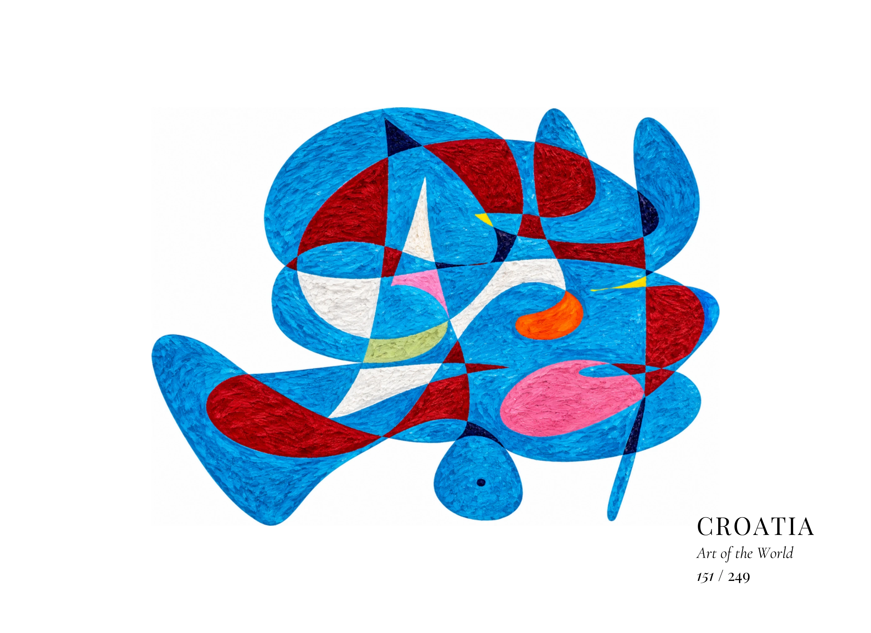 Obra sobre Croacia de Gheorghe Virtosu, de la serie Art of the World