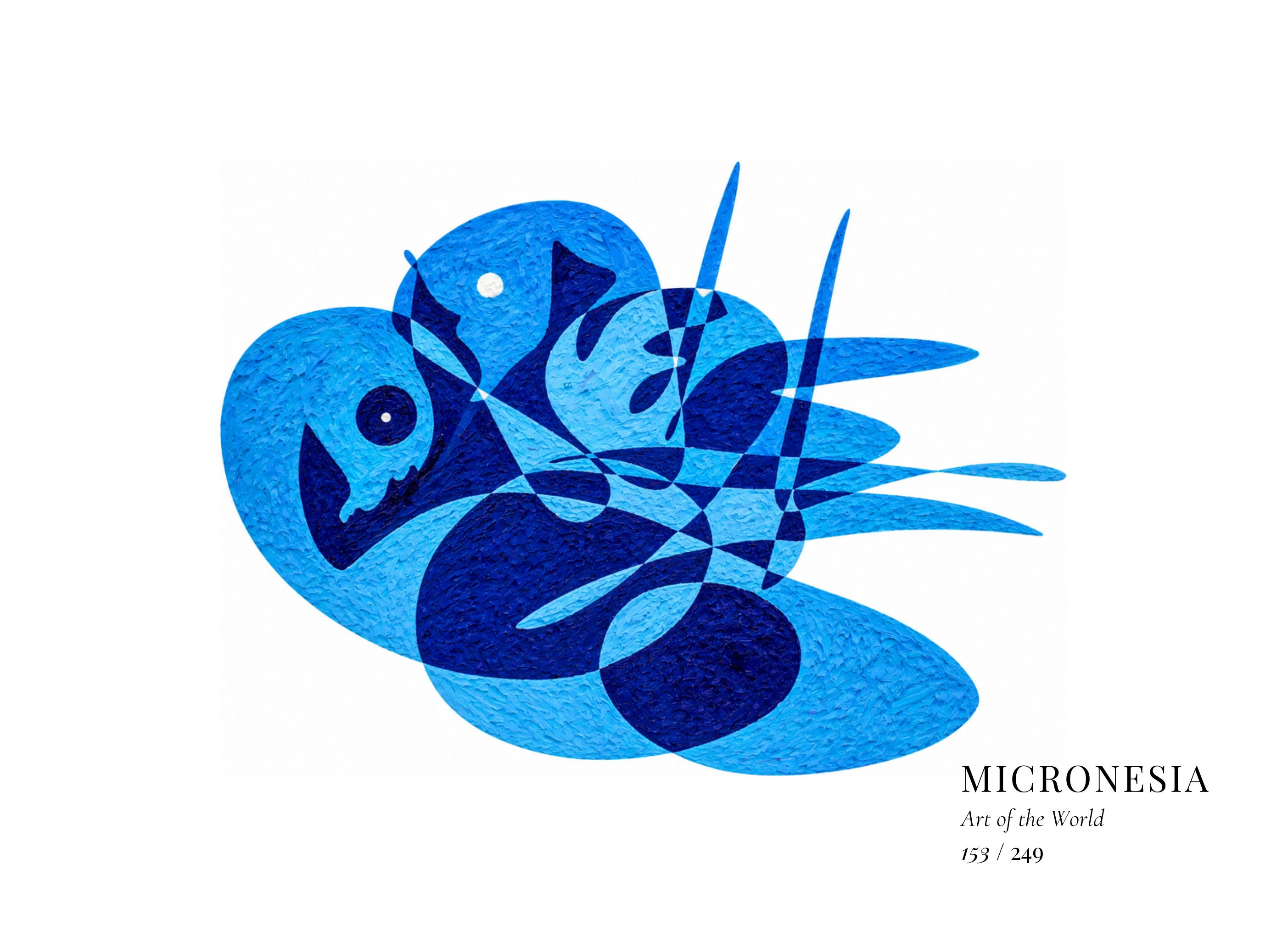 Obra sobre Micronesia de Gheorghe Virtosu, de la serie Art of the World