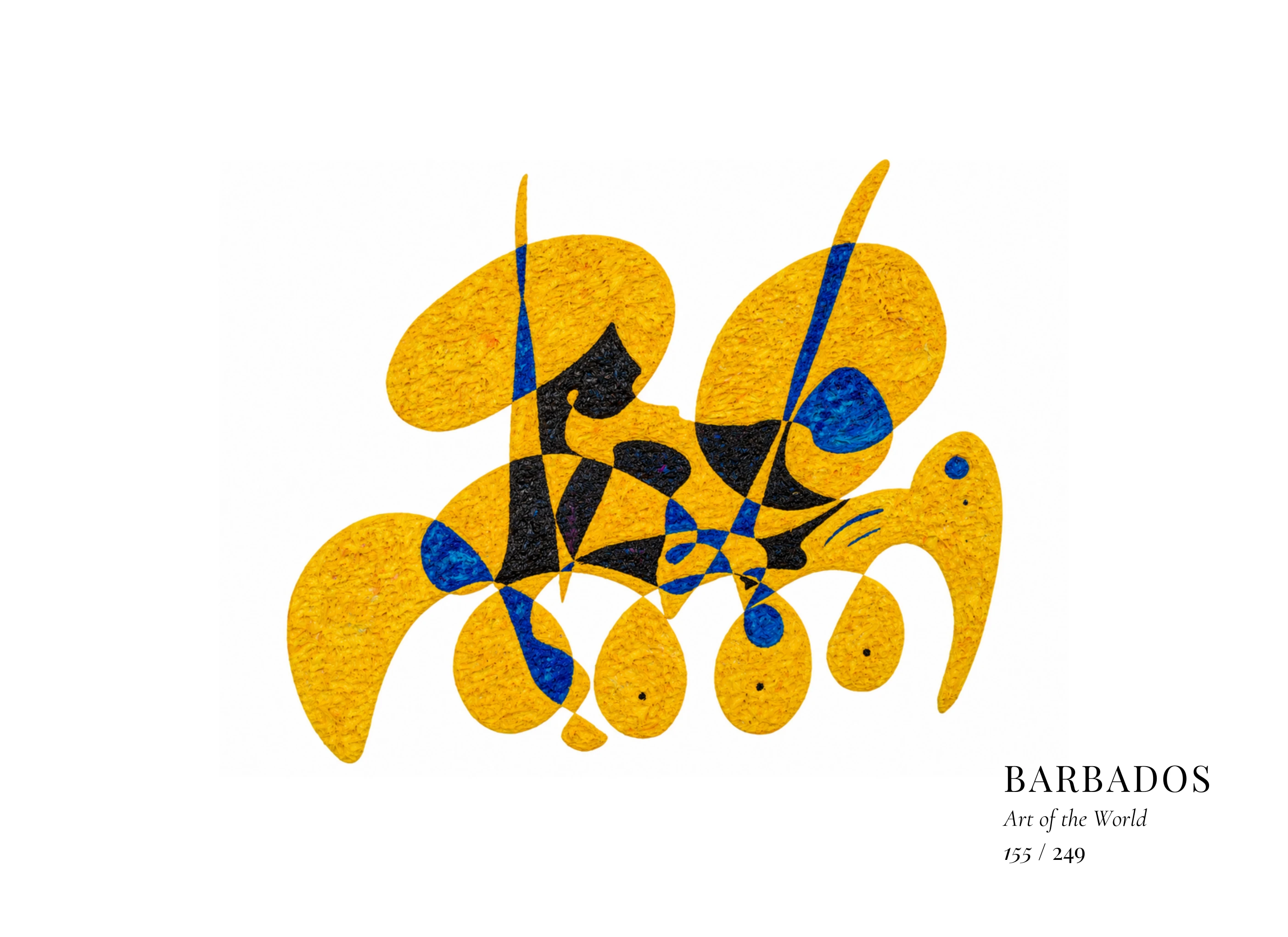 Obra sobre Barbados de Gheorghe Virtosu, de la serie Art of the World