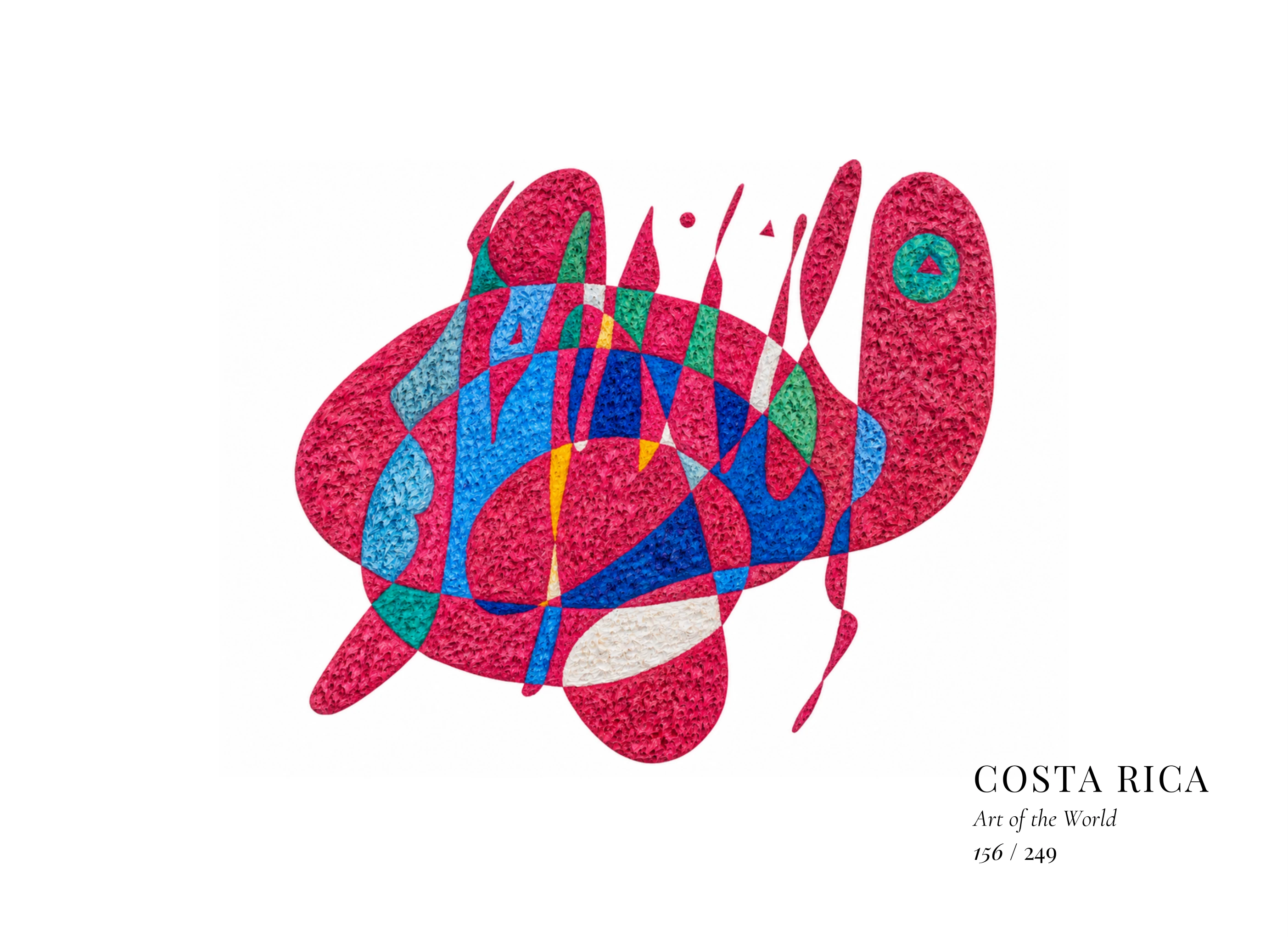 Obra sobre Costa Rica de Gheorghe Virtosu, de la serie Art of the World