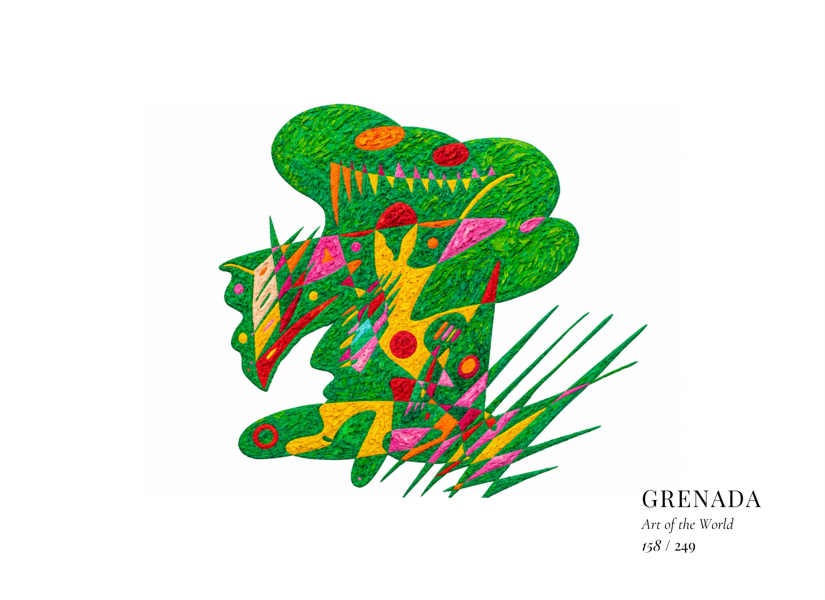 Obra sobre Granada de Gheorghe Virtosu, de la serie Art of the World
