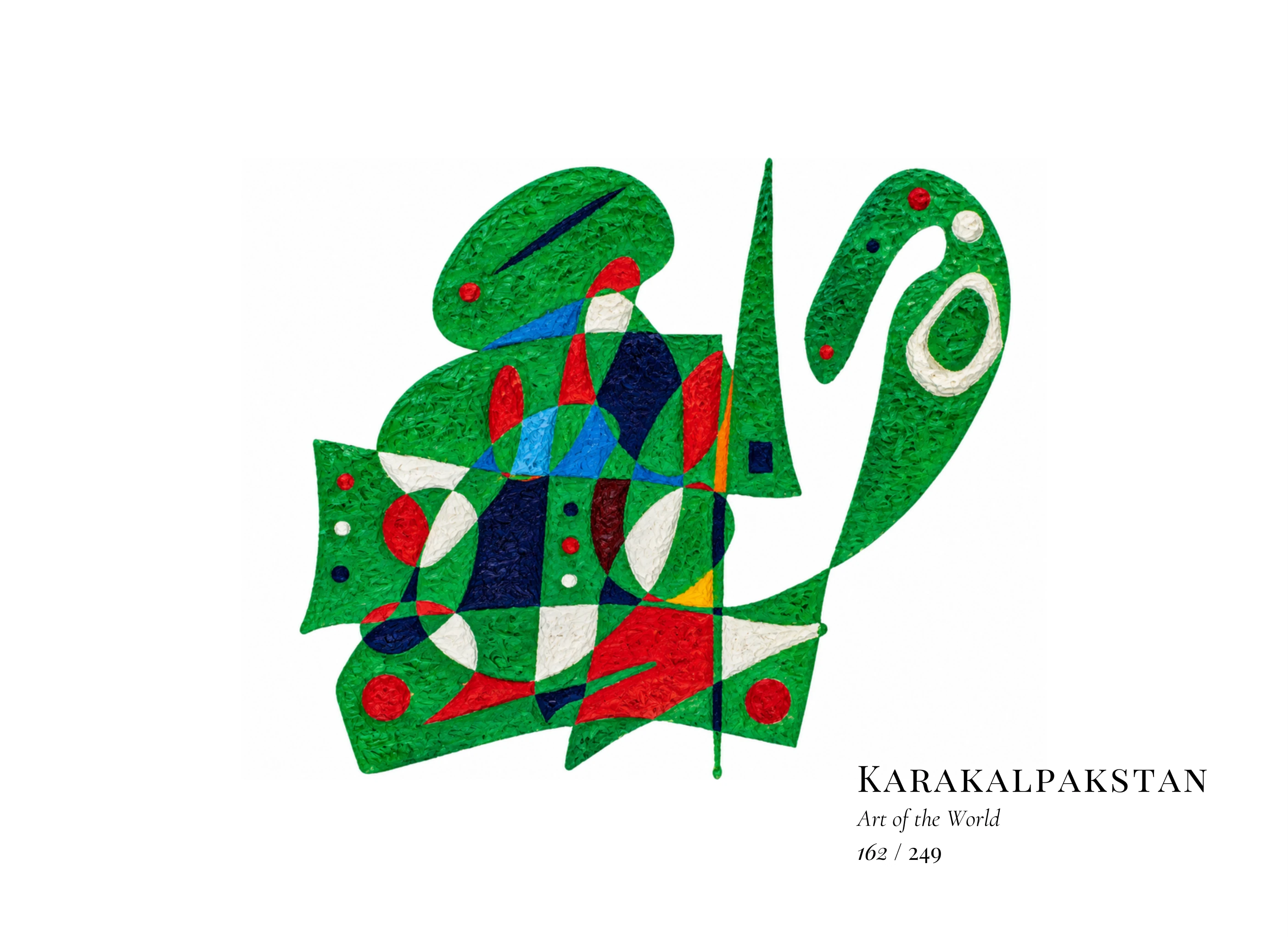 Obra sobre Karakalpakistán de Gheorghe Virtosu, de la serie Art of the World