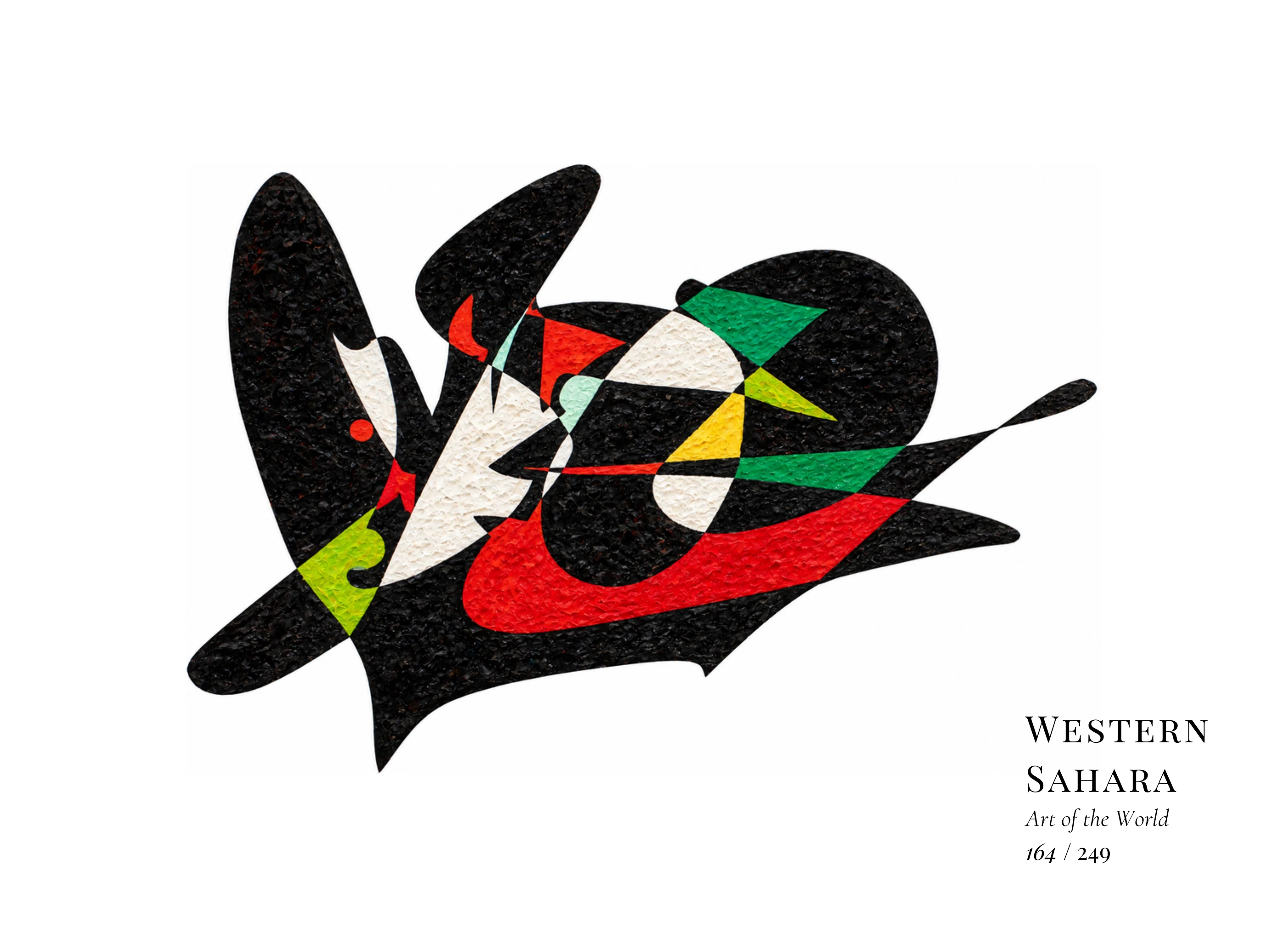 Obra sobre Sáhara Occidental de Gheorghe Virtosu, de la serie Art of the World