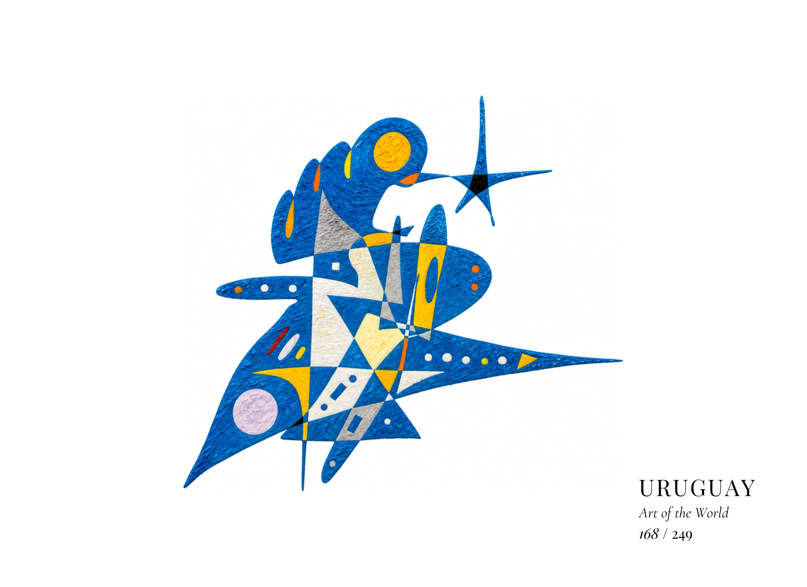 Obra sobre Uruguay de Gheorghe Virtosu, de la serie Art of the World