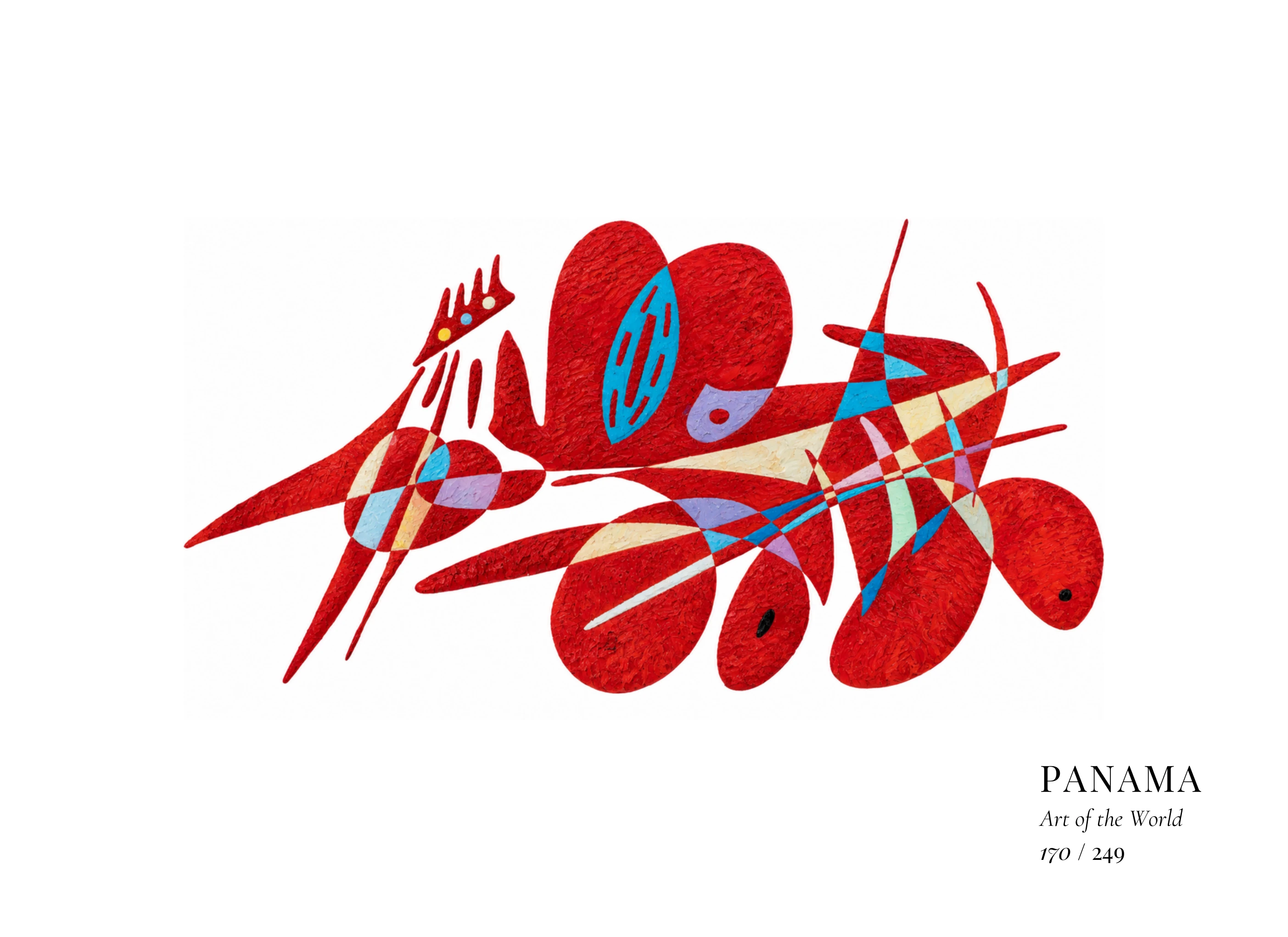 Obra sobre Panamá de Gheorghe Virtosu, de la serie Art of the World