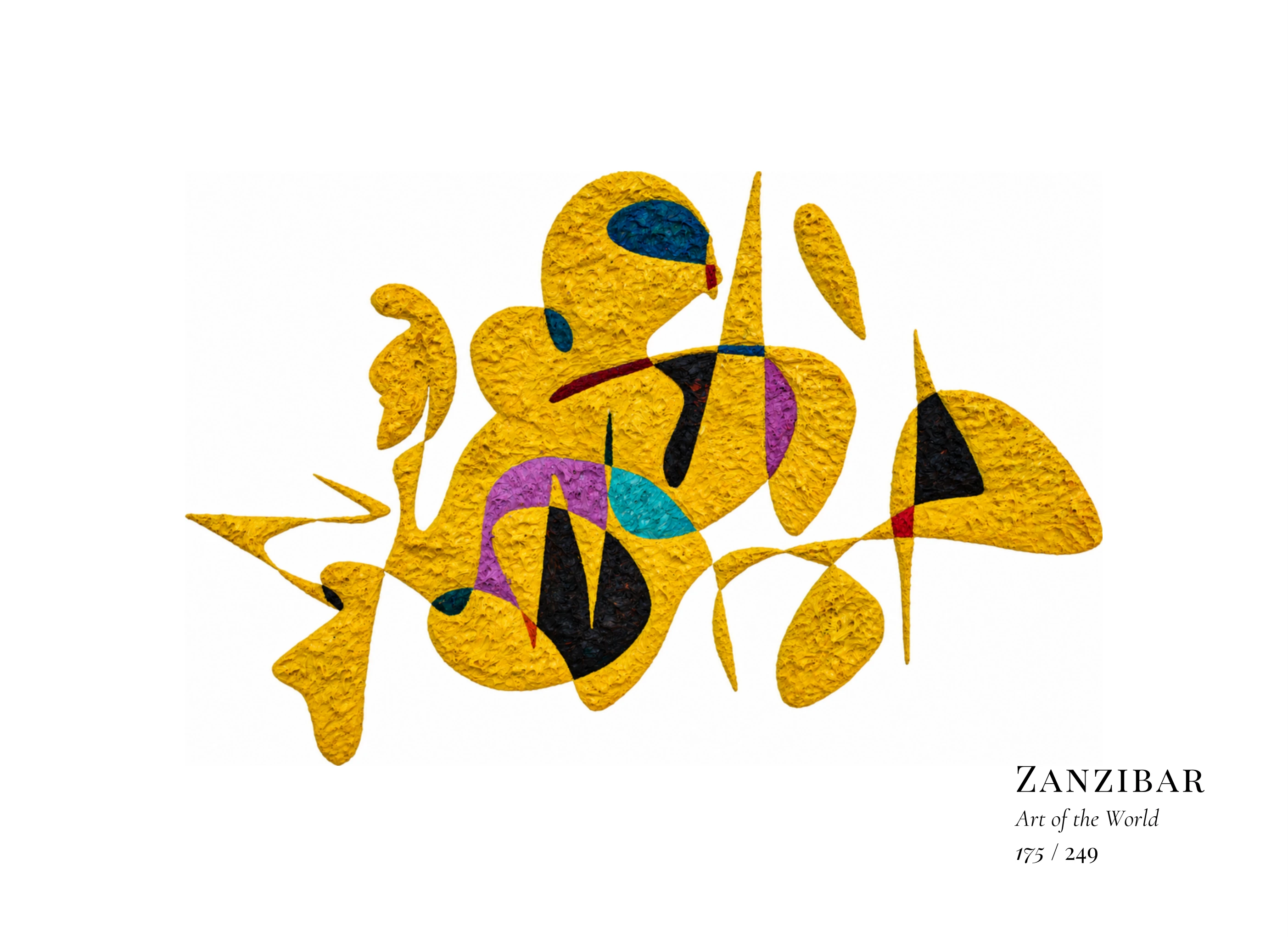 Obra sobre Zanzíbar de Gheorghe Virtosu, de la serie Art of the World