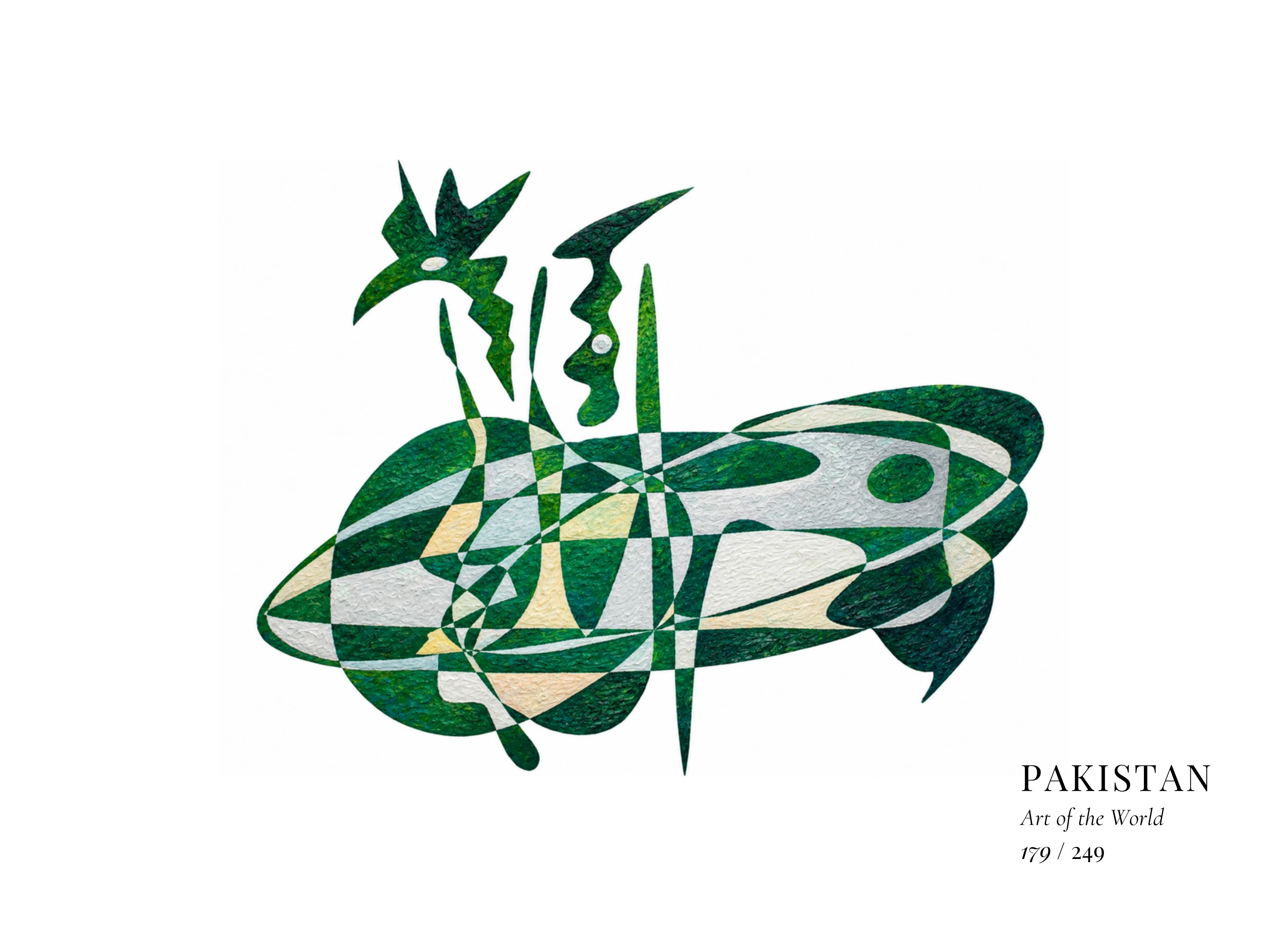 Obra sobre Pakistán de Gheorghe Virtosu, de la serie Art of the World