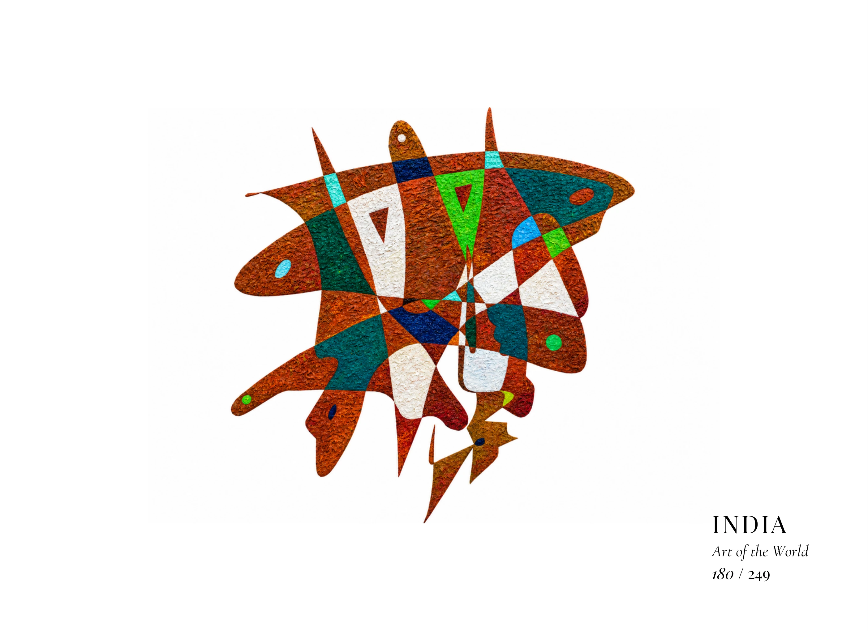 Obra sobre India de Gheorghe Virtosu, de la serie Art of the World