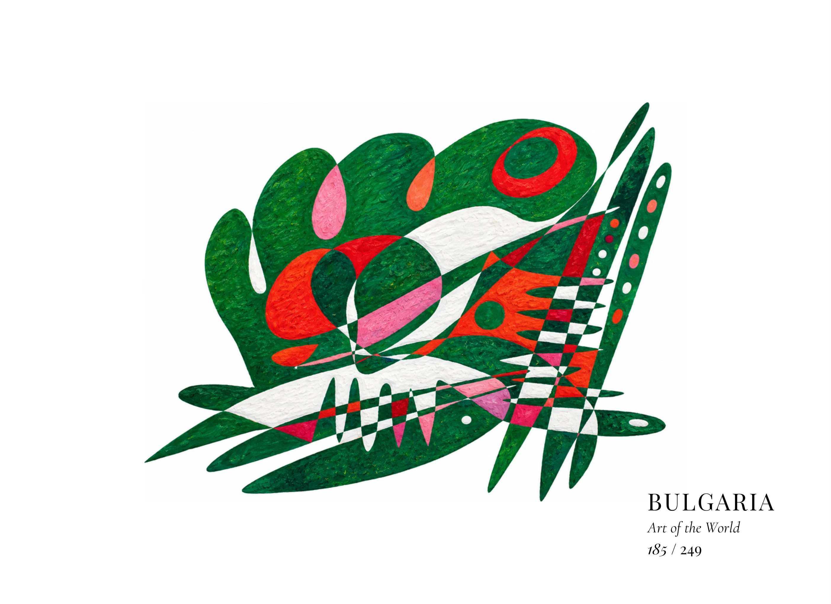 Obra sobre Bulgaria de Gheorghe Virtosu, de la serie Art of the World