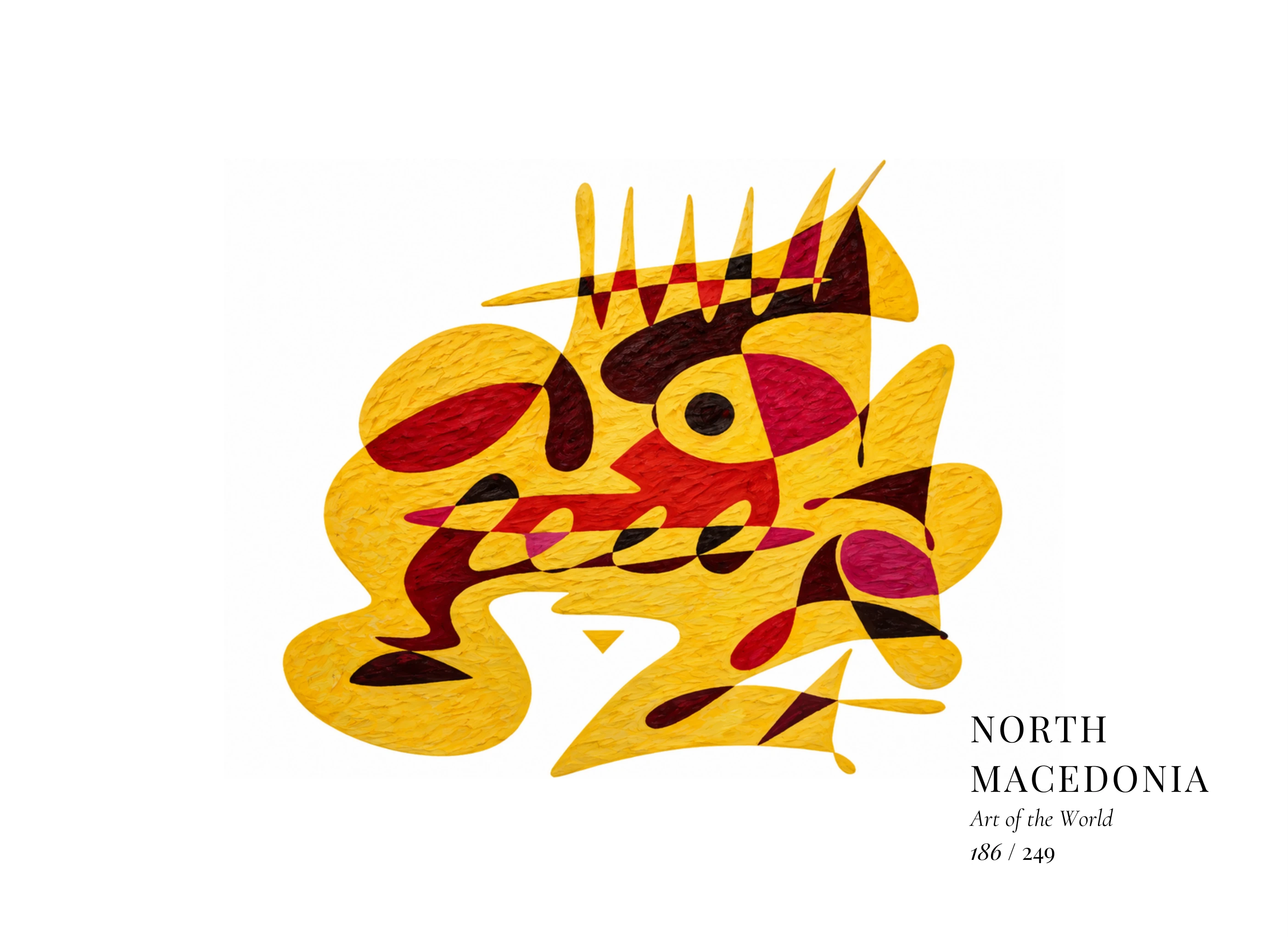 Obra sobre Macedonia del Norte de Gheorghe Virtosu, de la serie Art of the World