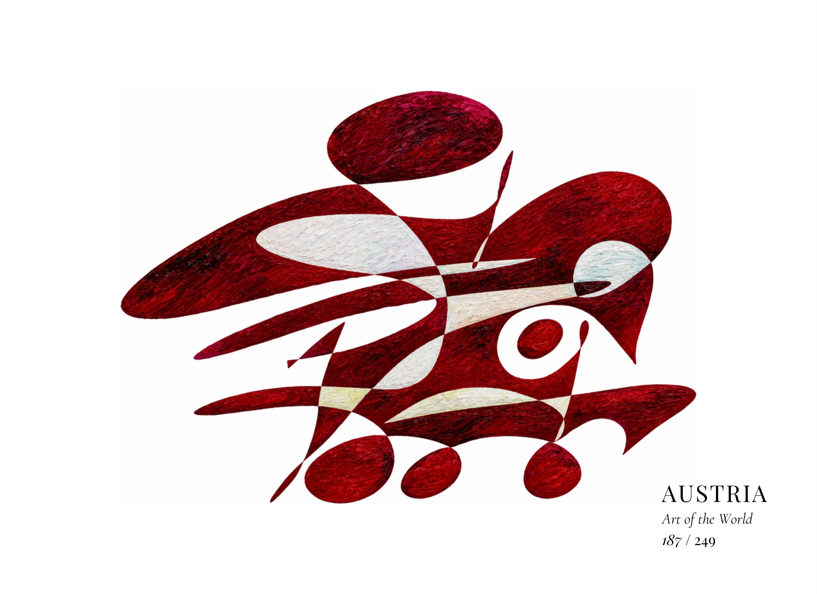 Obra sobre Austria de Gheorghe Virtosu, de la serie Art of the World