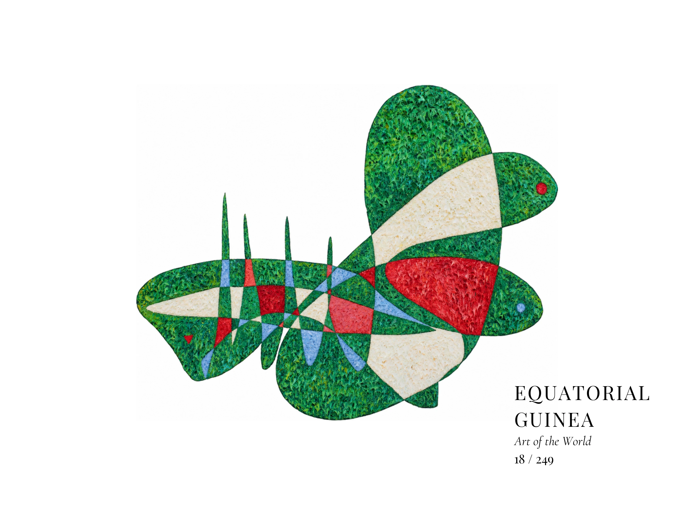 Obra sobre Guinea Ecuatorial de Gheorghe Virtosu, de la serie Art of the World