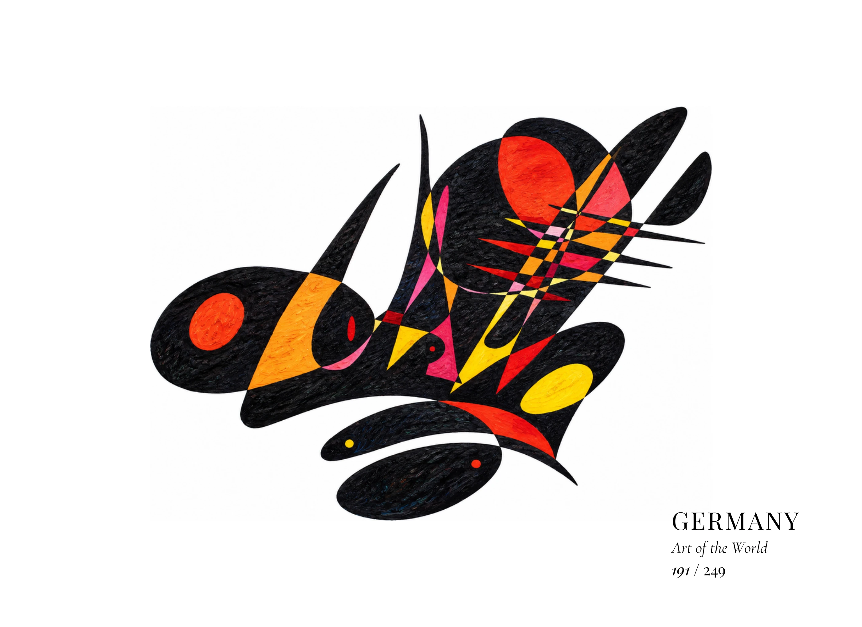 Obra sobre Alemania de Gheorghe Virtosu, de la serie Art of the World