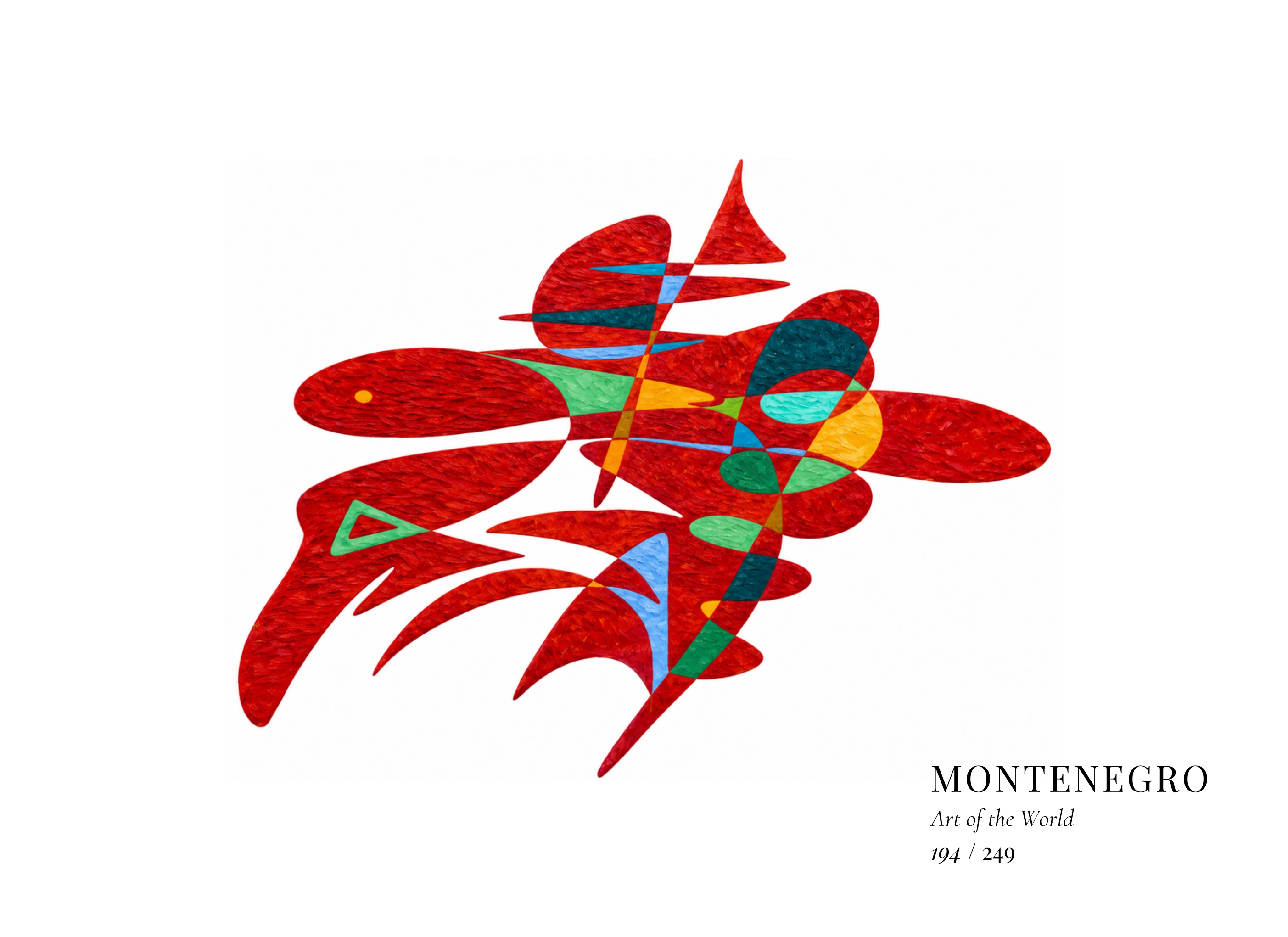 Obra sobre Montenegro de Gheorghe Virtosu, de la serie Art of the World