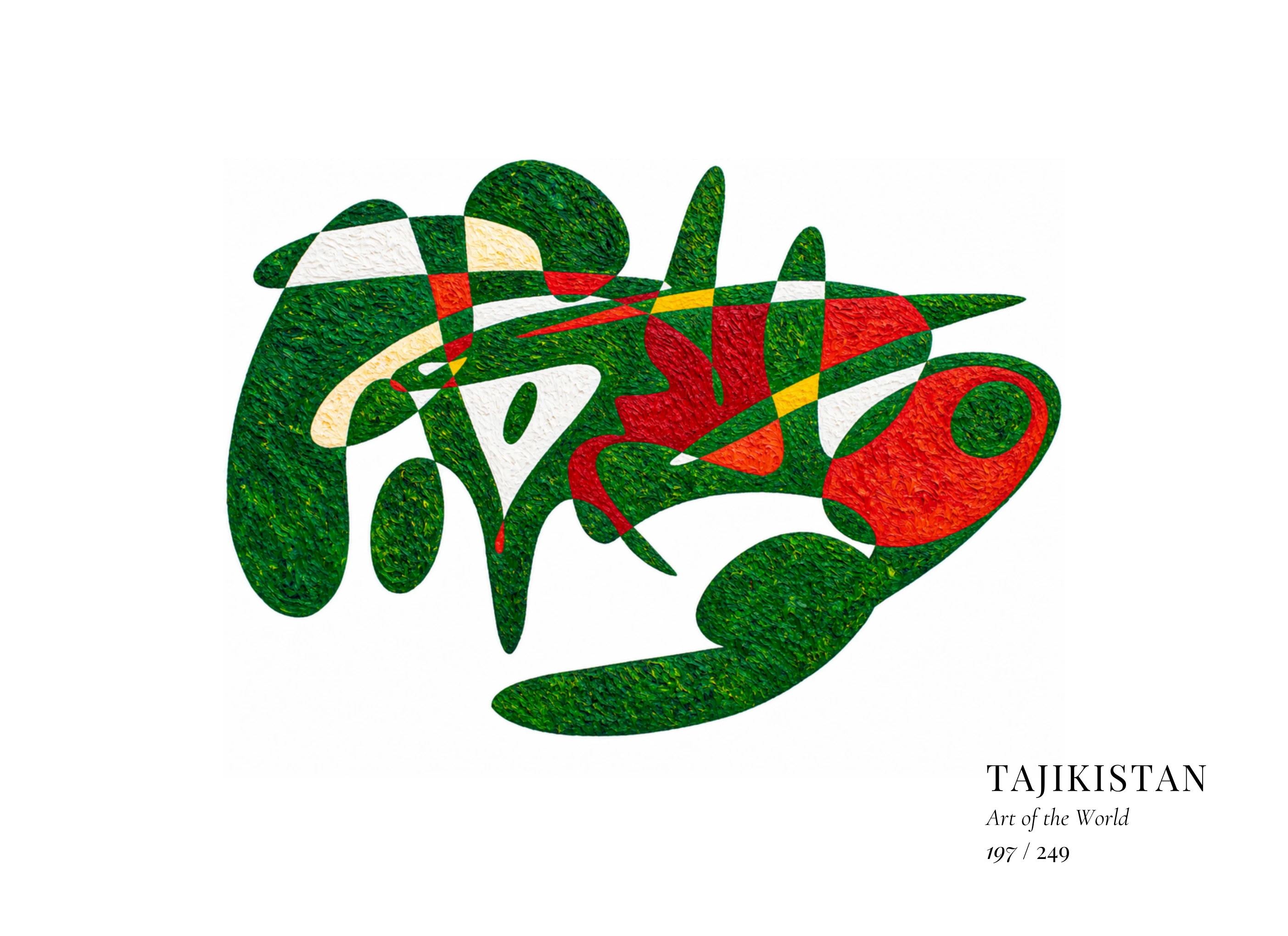 Obra sobre Tayikistán de Gheorghe Virtosu, de la serie Art of the World
