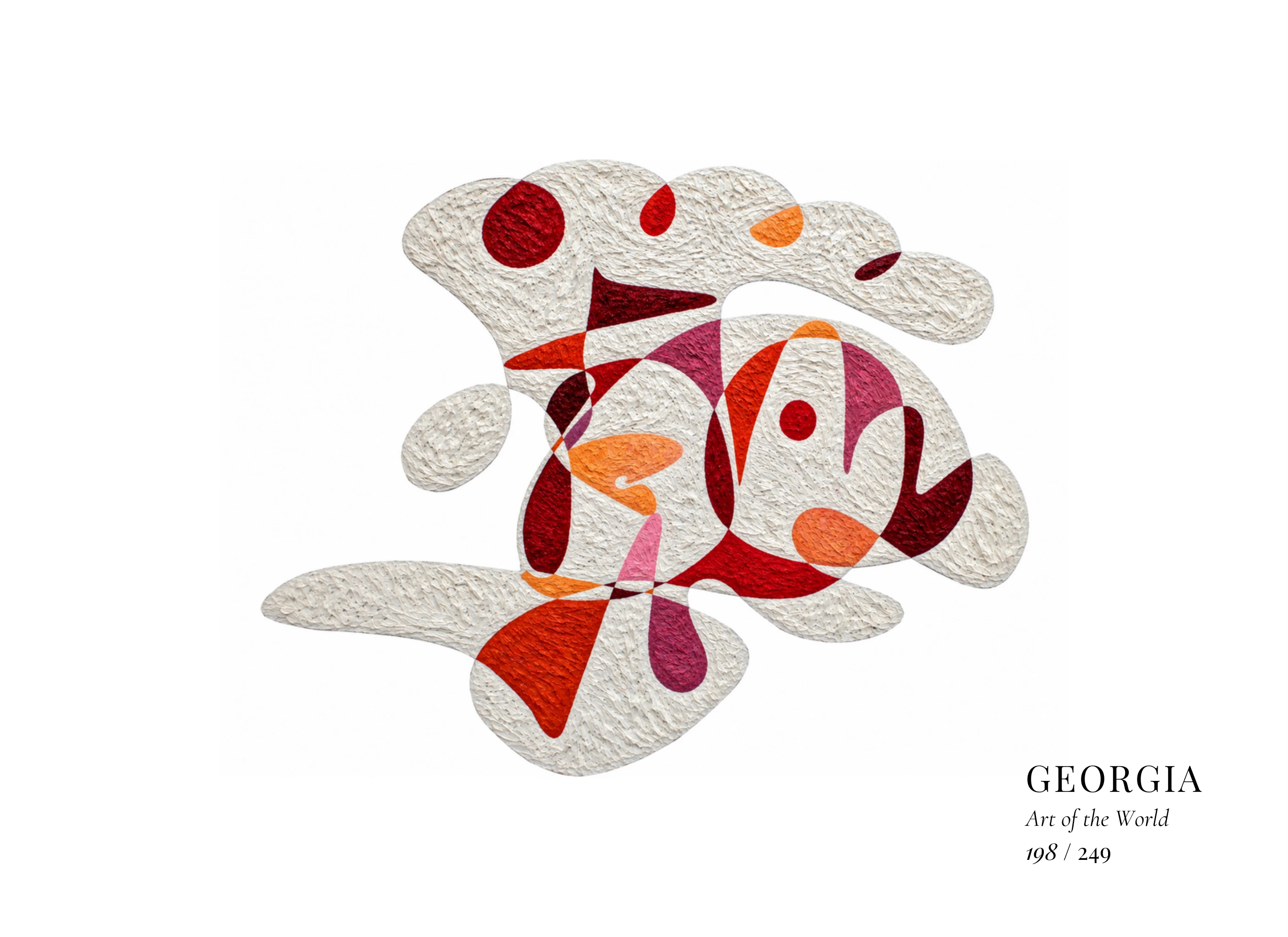 Obra sobre Georgia de Gheorghe Virtosu, de la serie Art of the World
