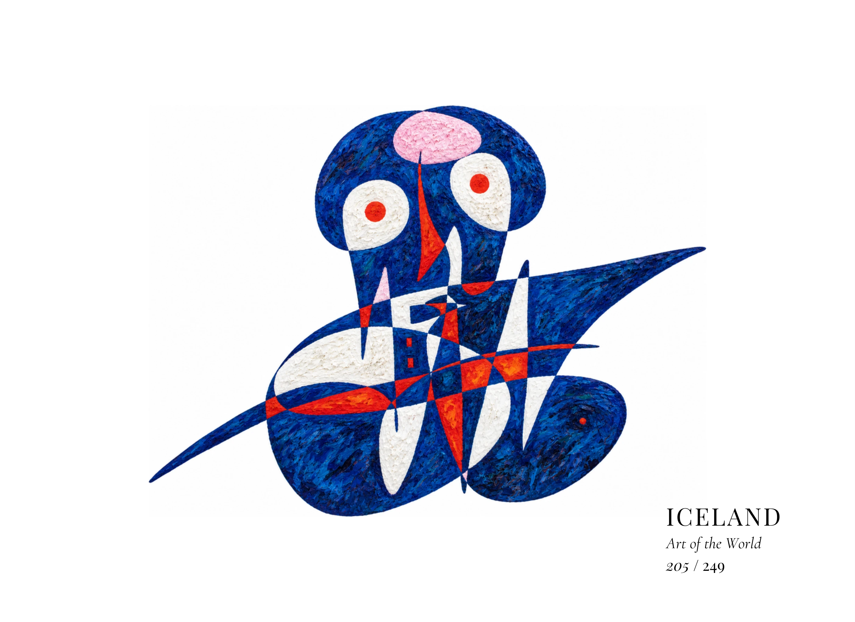 Obra sobre Islandia de Gheorghe Virtosu, de la serie Art of the World