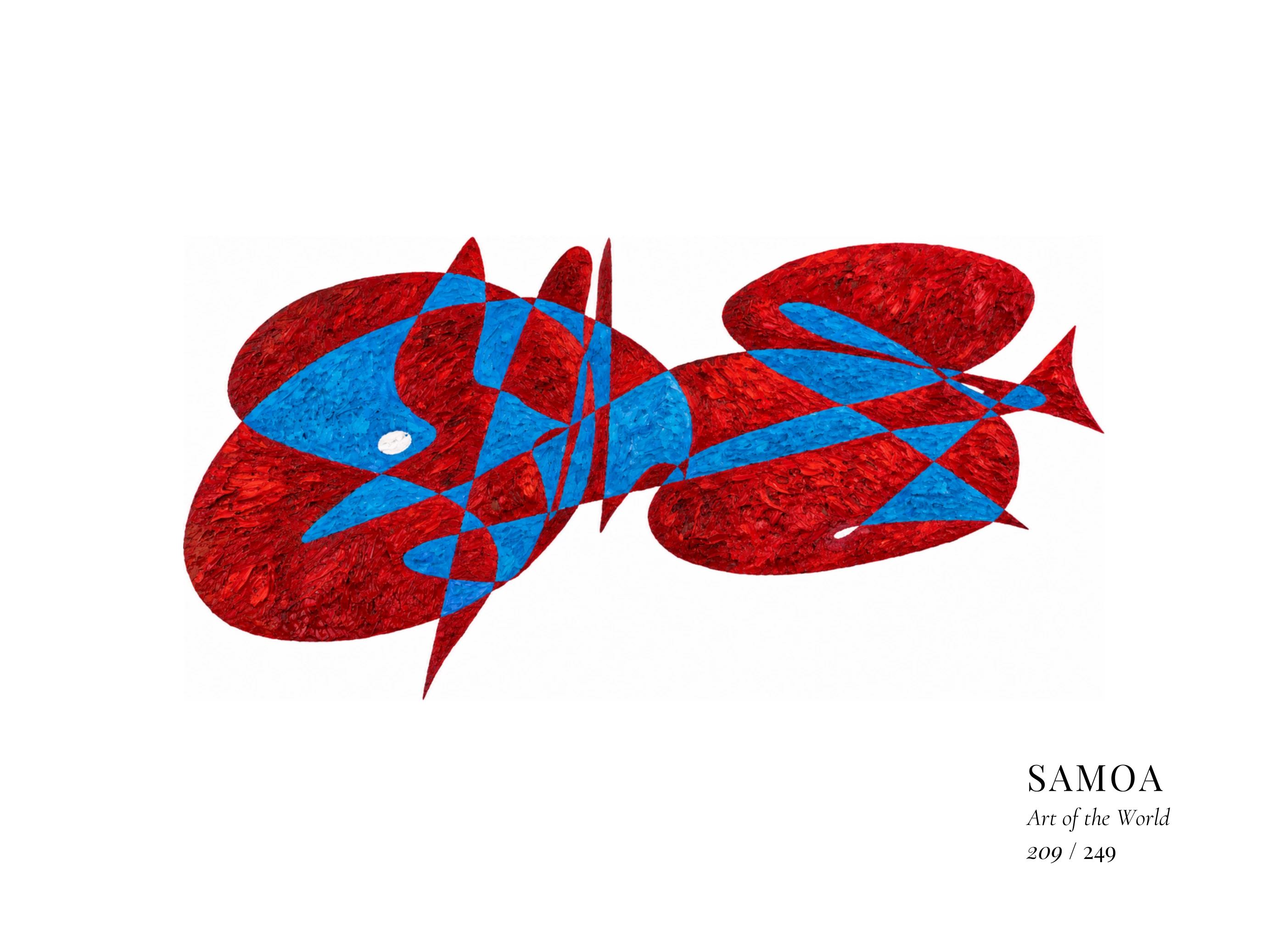 Obra sobre Samoa de Gheorghe Virtosu, de la serie Art of the World