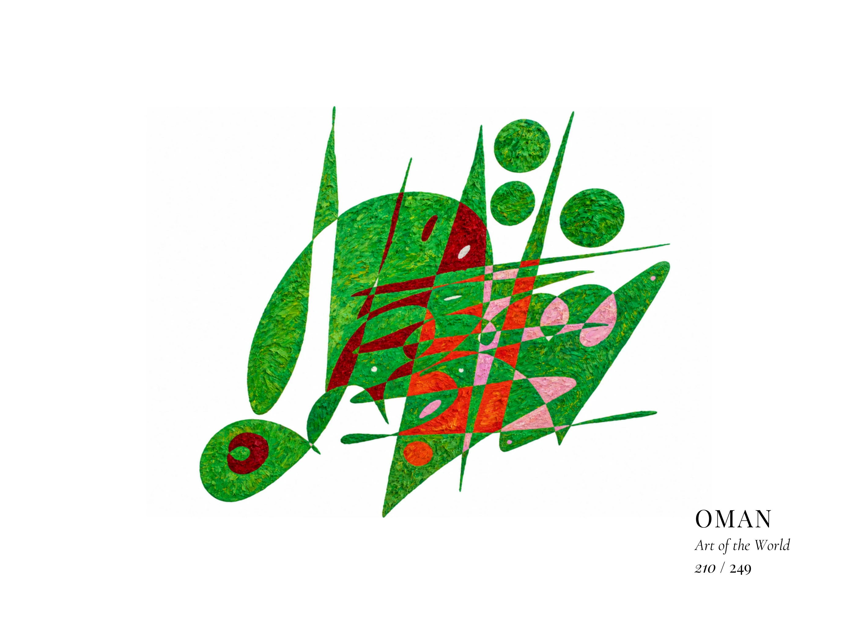 Obra sobre Omán de Gheorghe Virtosu, de la serie Art of the World