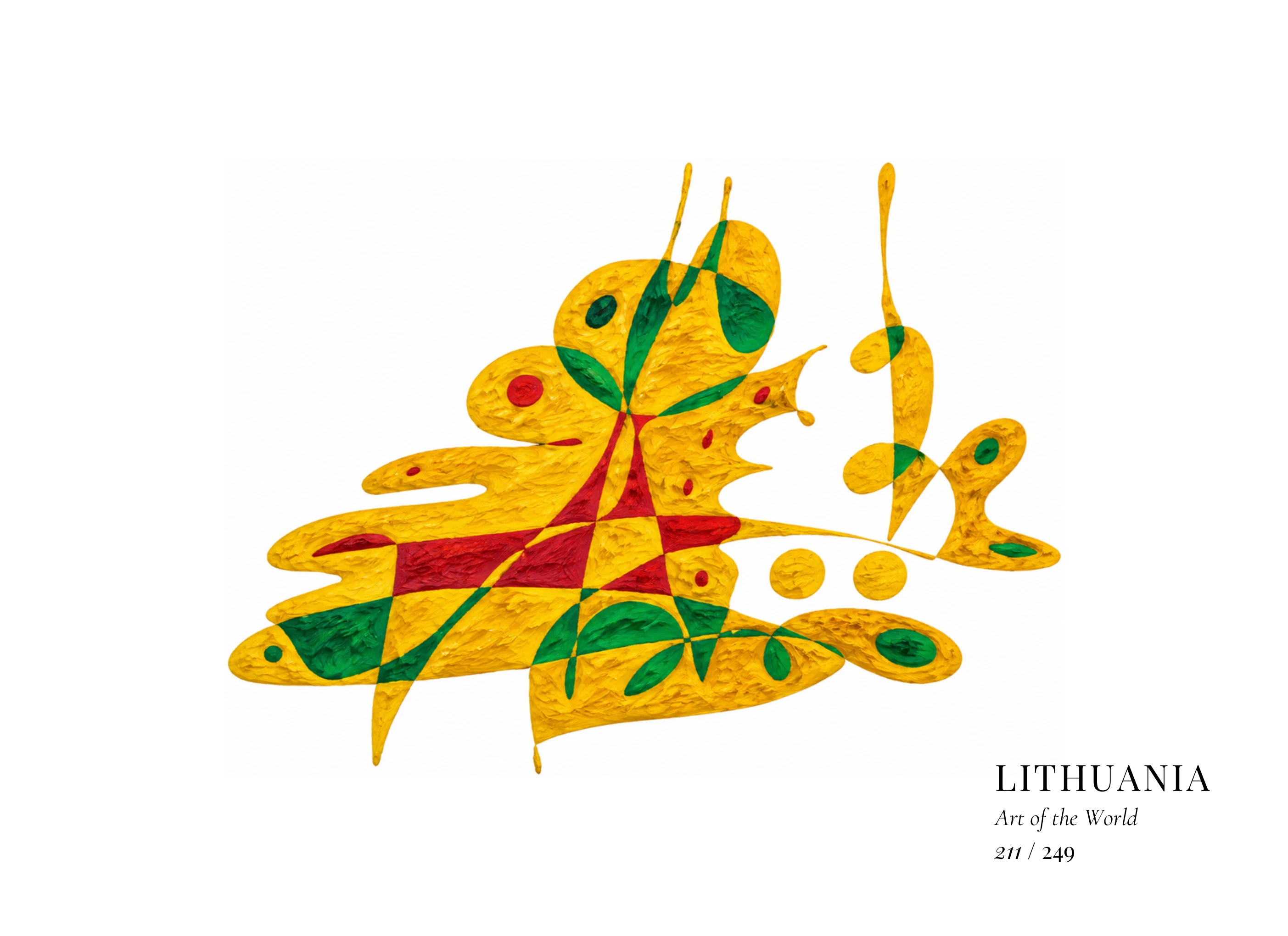 Obra sobre Lituania de Gheorghe Virtosu, de la serie Art of the World