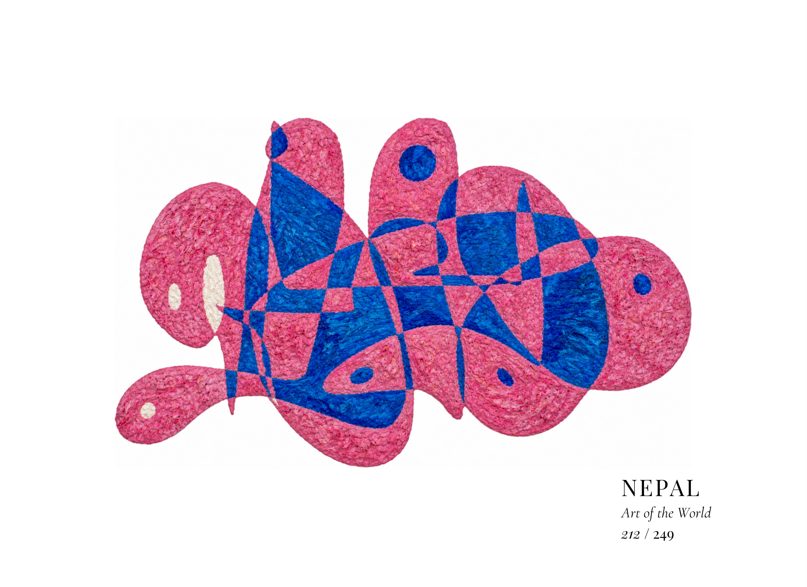 Obra sobre Nepal de Gheorghe Virtosu, de la serie Art of the World